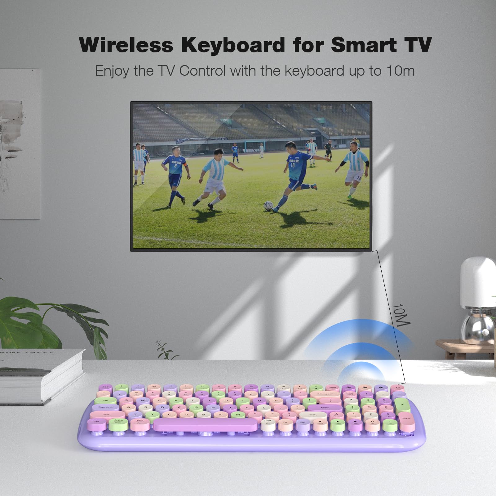 Mofii Wireless Bluetooth Keyboard For Mac, Ipad, Iphone, Pc, Laptop & Android, Connect Up To 3 Devices Simultaneously, Portable