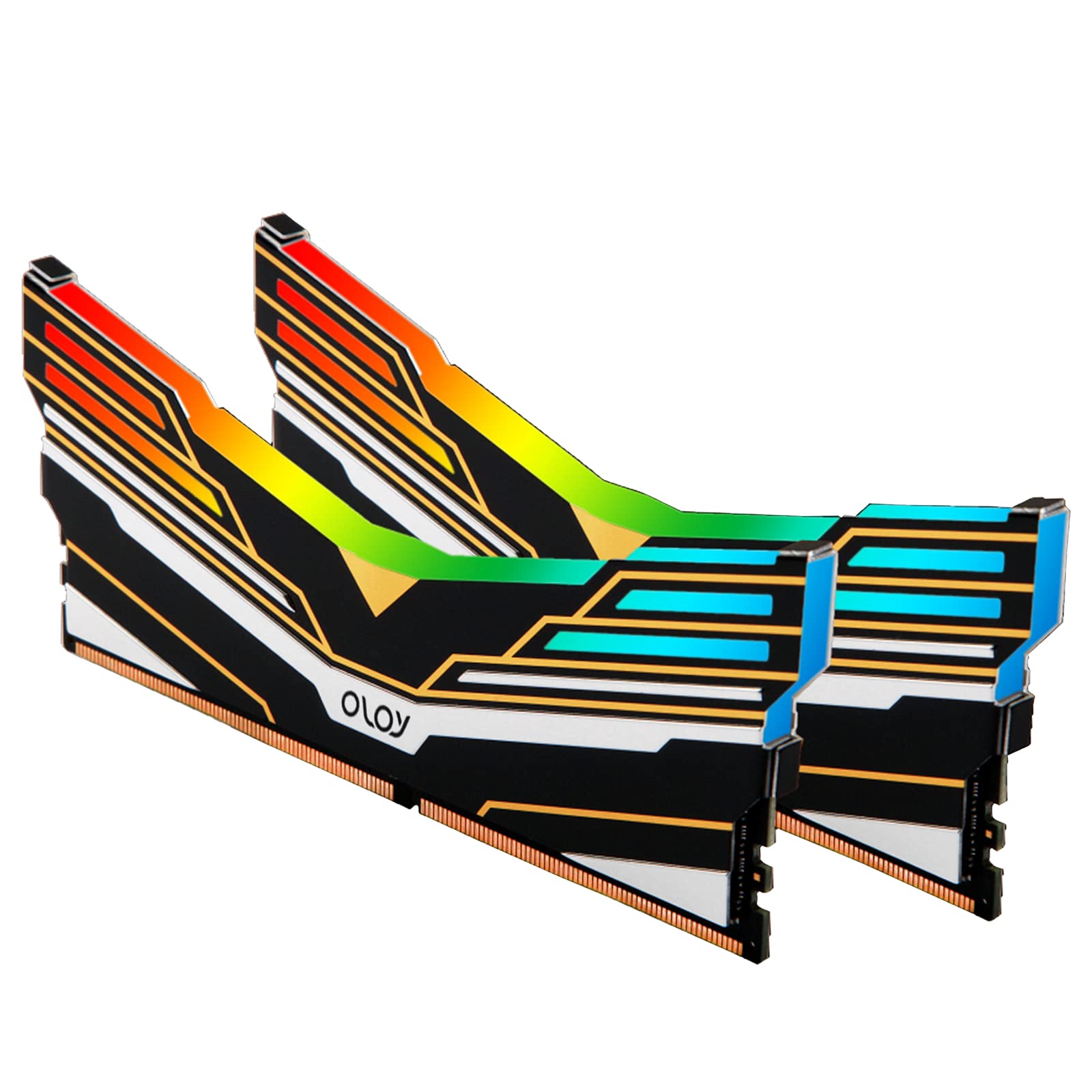 Oloy Ddr4 Ram 32Gb (2X16Gb) Warhawk Aura Sync Rgb 3600 Mhz Cl18 1.35V 288-Pin Desktop Gaming Udimm (Md4U163618Deda)