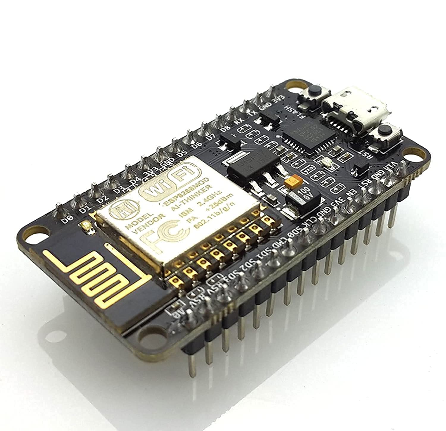 Hiletgo 1Pc Esp8266 Nodemcu Cp2102 Esp 12E Development Board Open Source Serial Module Works Great For Arduino Ide/Micropython (