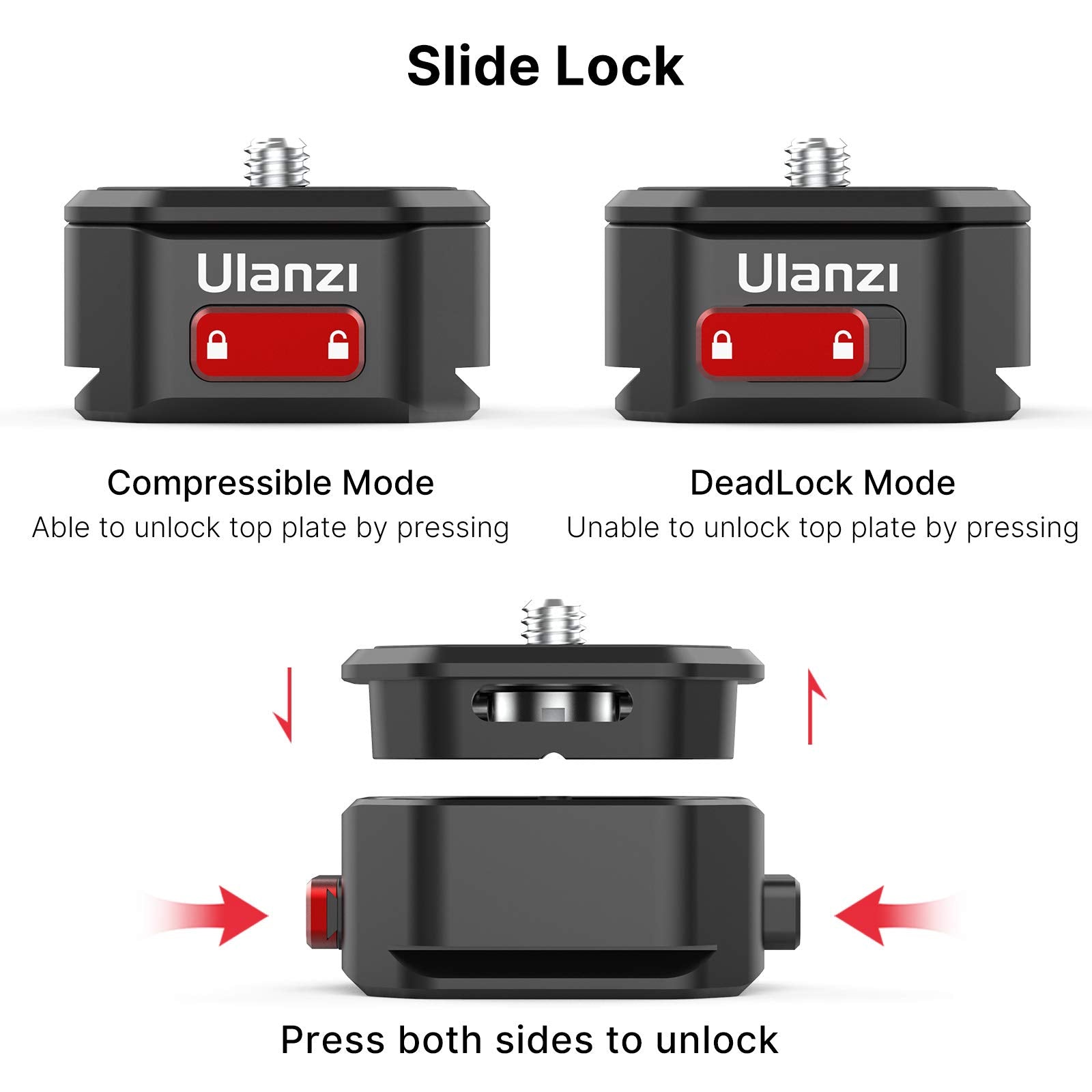 Upgrade Ulanzi Claw Quick Release Qr Plate Kit, Quick Release Plate Rapid Connect Adapter For Dslr/Mirrorless Cameras, Tripod, M