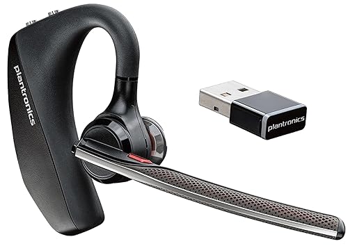 Plantronics   Voyager 5200 Uc (Poly)   Bluetooth Single Ear (Monaural) Headset   Usb A Compatible To Connect To Your Pc And/Or M