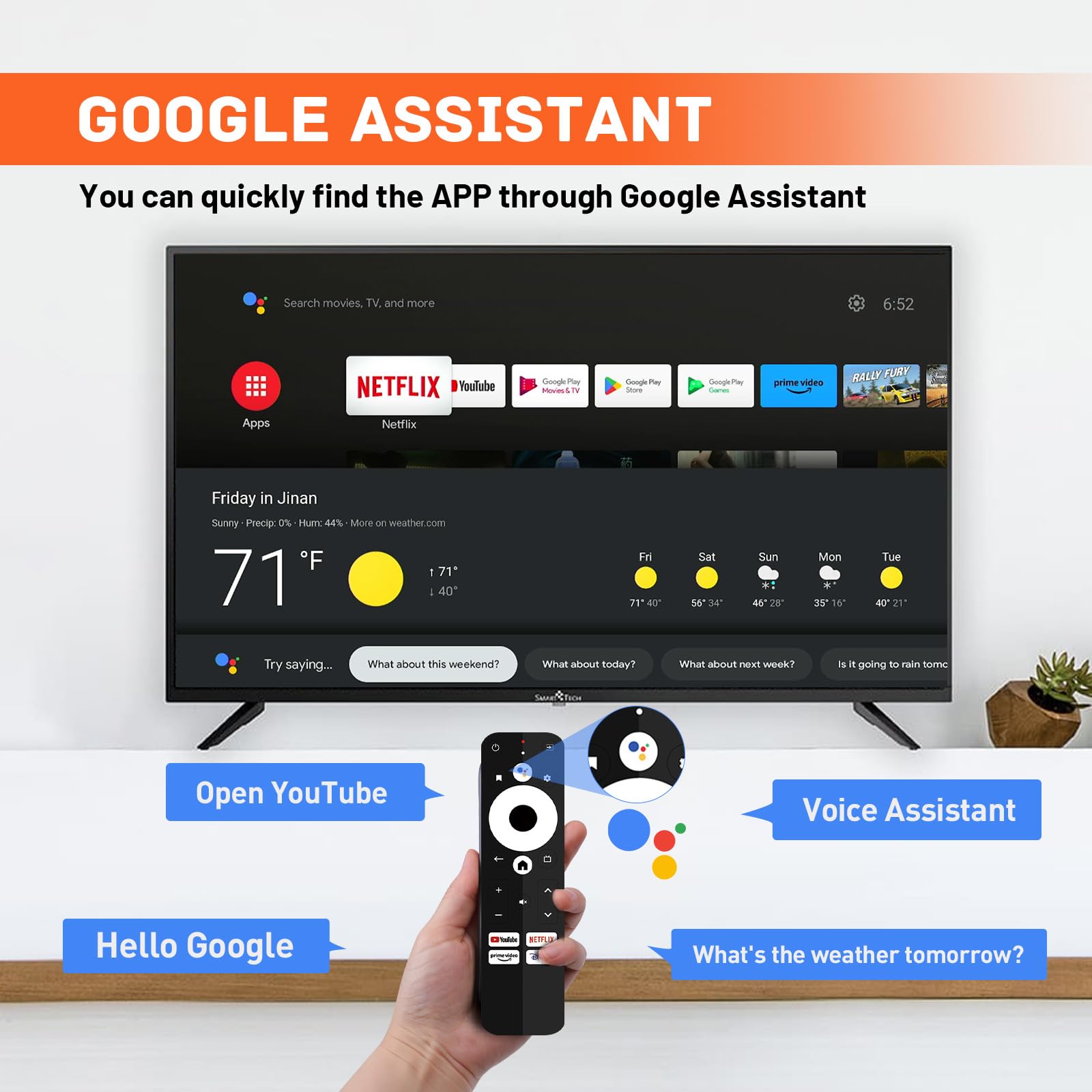 Kinhank Android 11.0 Tv Box, G1 Smart Tv Box, Compatible With Netflix Google Certified, Streaming Media Player, Ultra 4K Hdr 10+