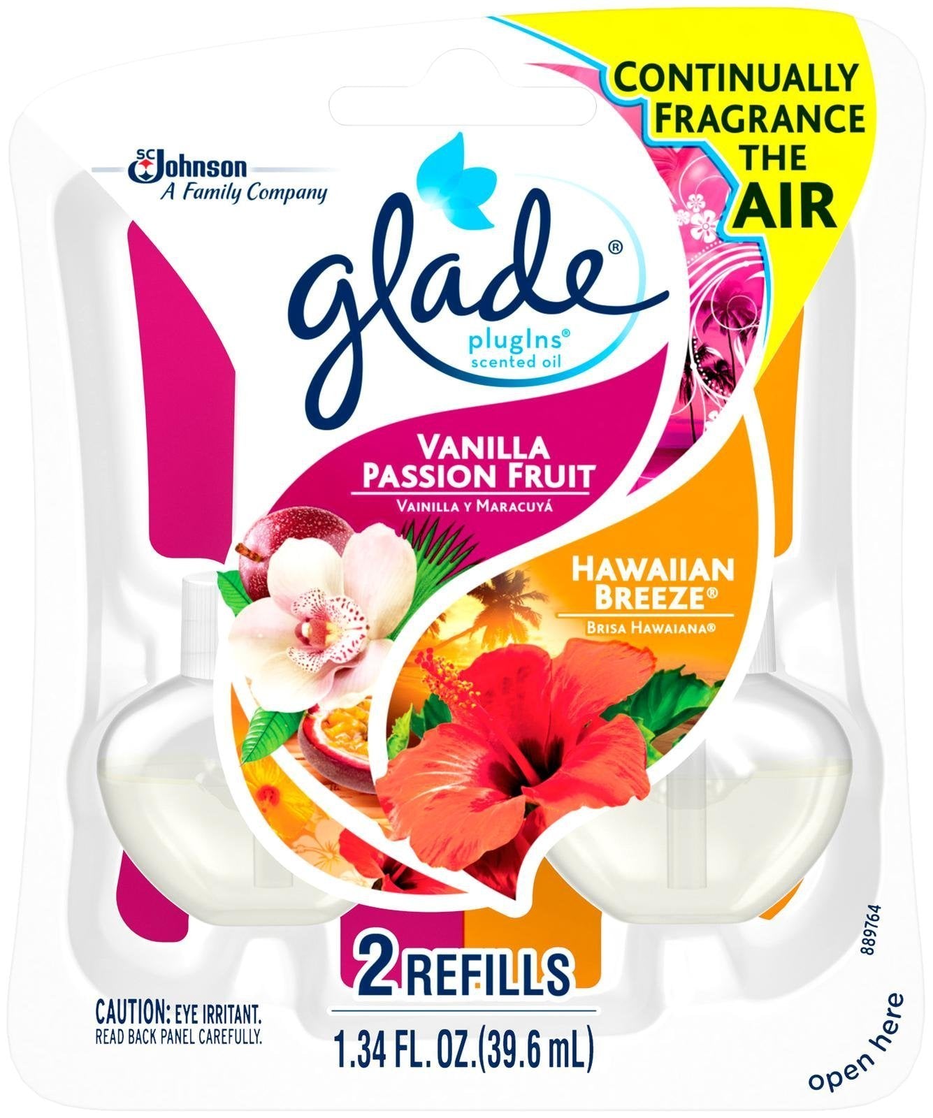 Glade Plugins Scented Oil Lasting Impressions Refillls - Fruits and Vanilla - 1.34 Fl Oz