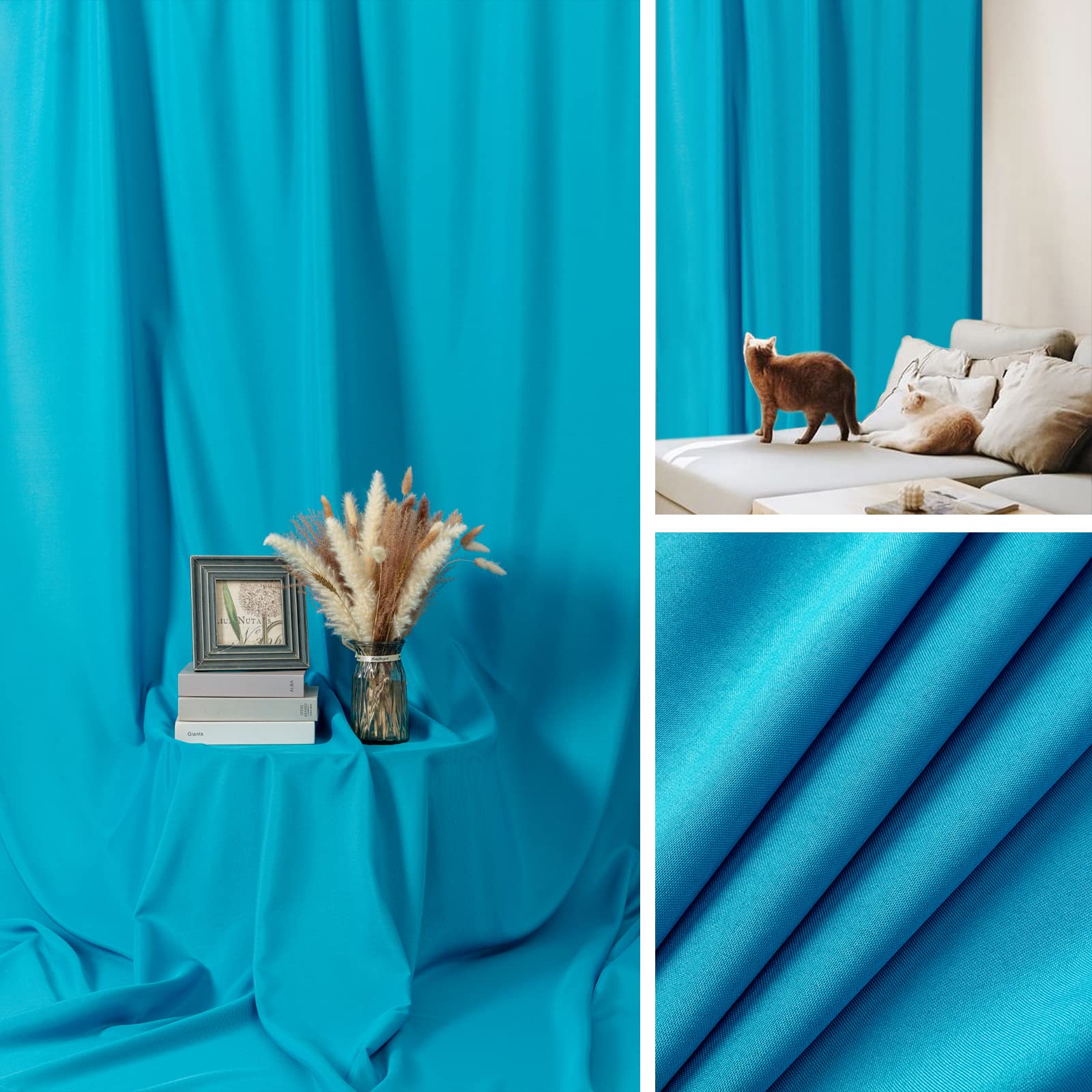 Sugargirl 8Ftx10Ft Blue Screen Backdrop Background For Photography, Polyester Photo Backdrop For Photoshoot, Party, Video And Te