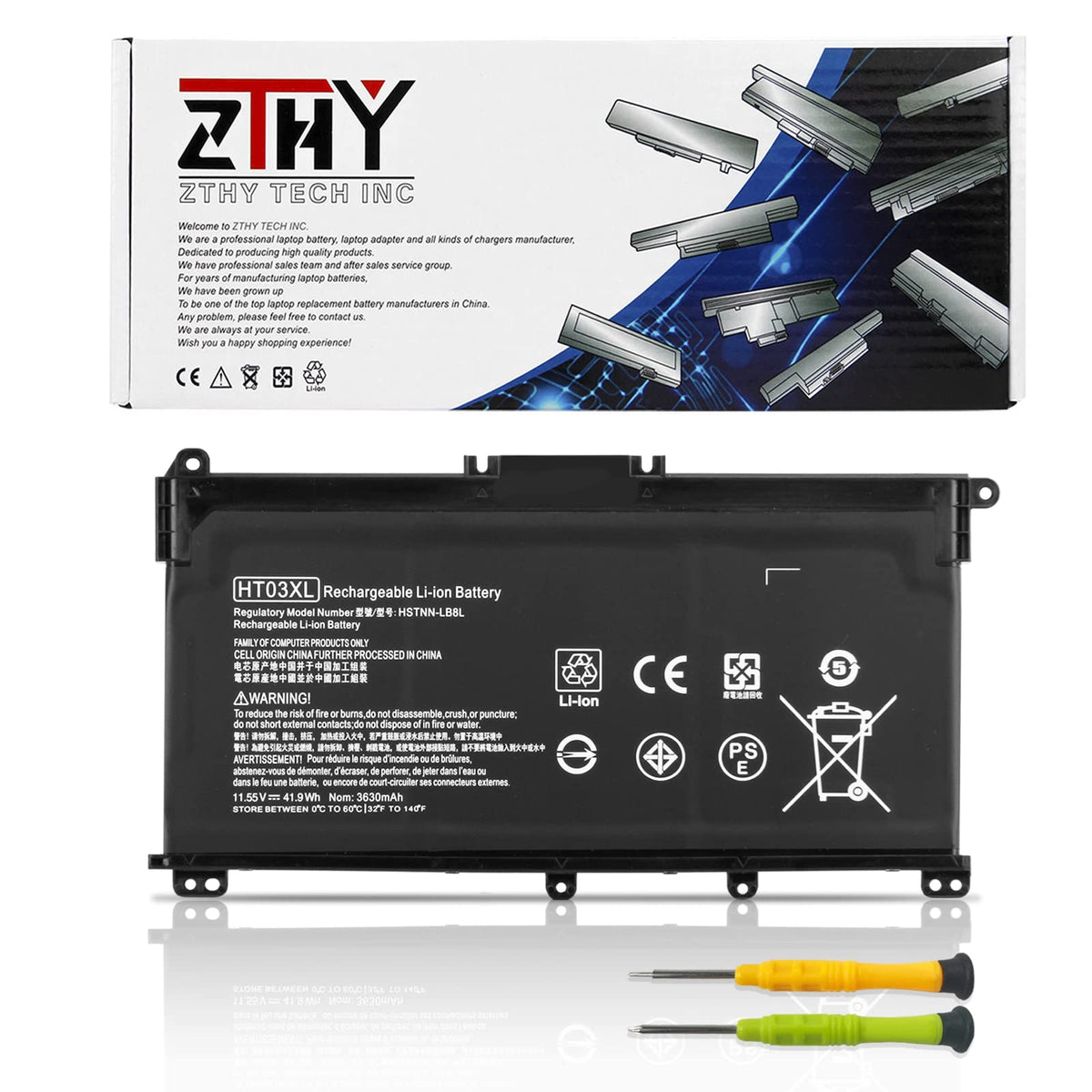 Ht03Xl Battery Replacement For Hp Pavilion 15 Cs 15 Cw 15 Cu 15 Da 15 Db 15 Dw 15 Dy 15T Da 15T Db 15T Dq 15 Cu1Xxx 15 Cw1Xxx 15