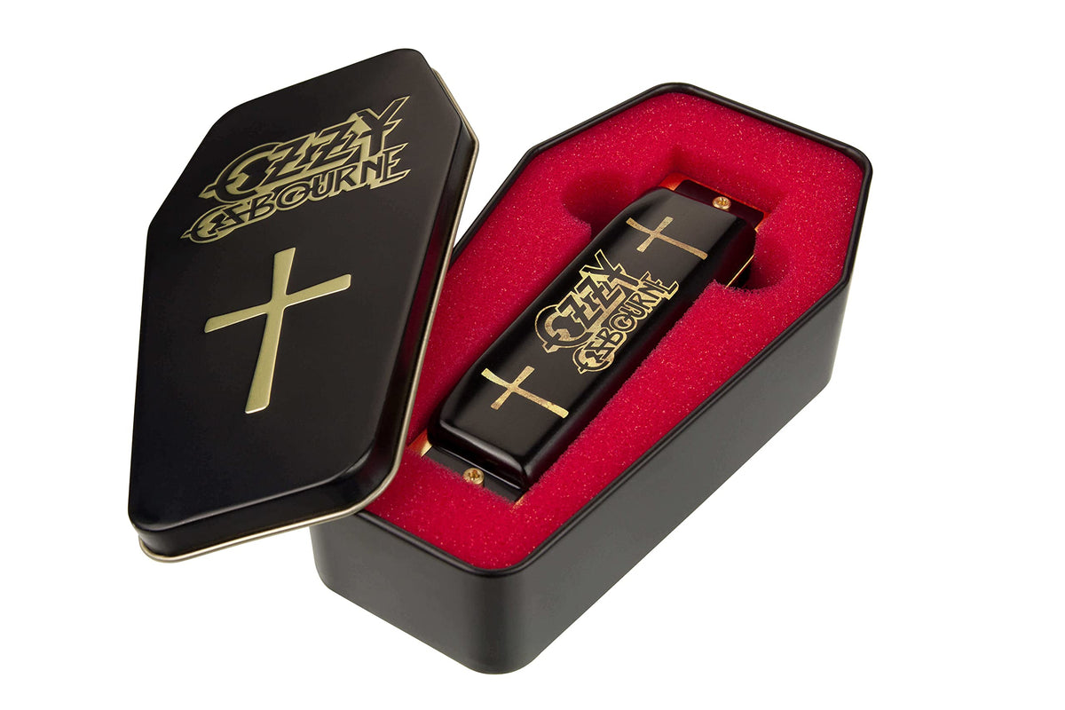 Hohner Harmonica, black-gold (M666)