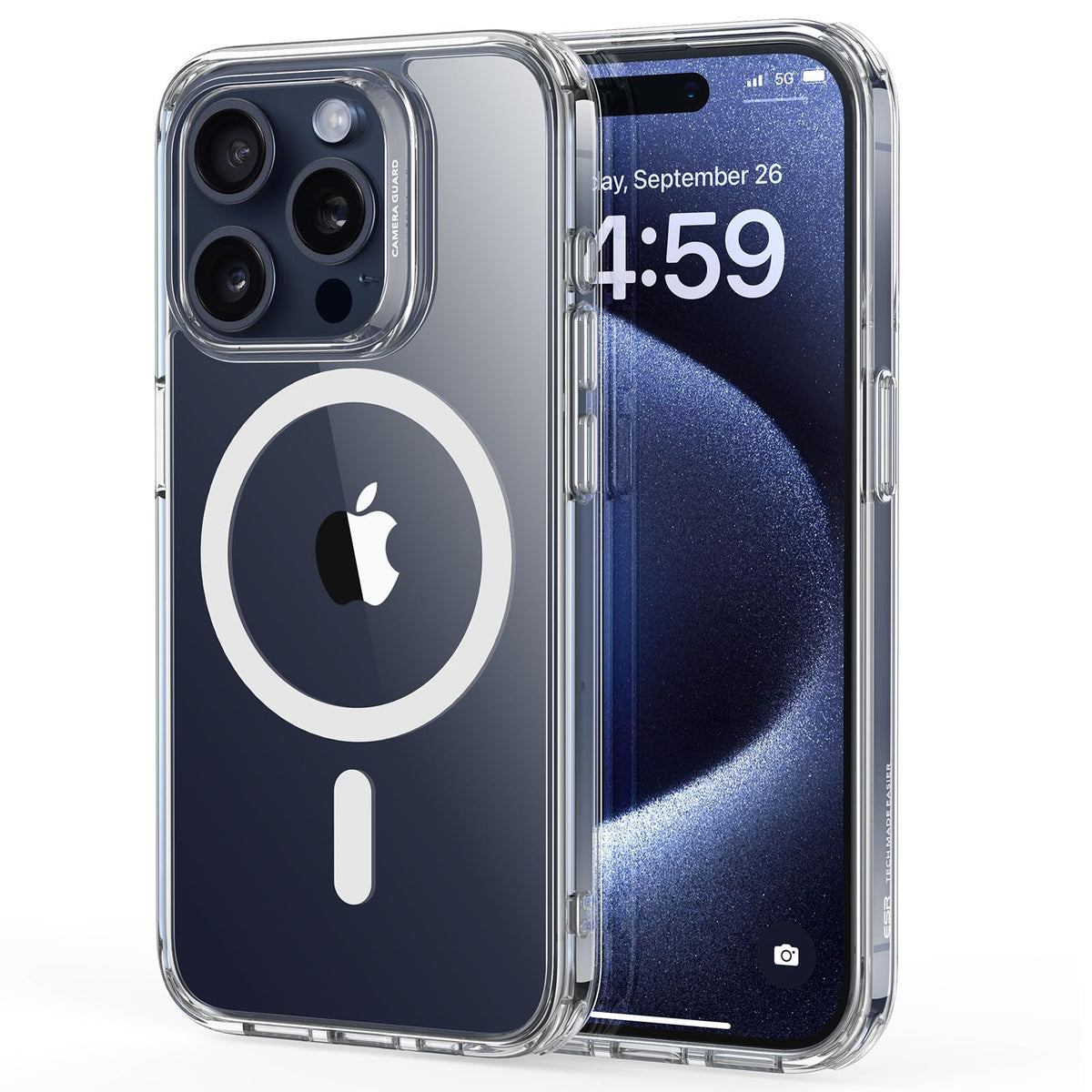 Esr For Iphone 15 Pro Case, Compatible With Magsafe, Military Grade Protection, Yellowing Resistant, Scratch Resistant Back, Mag