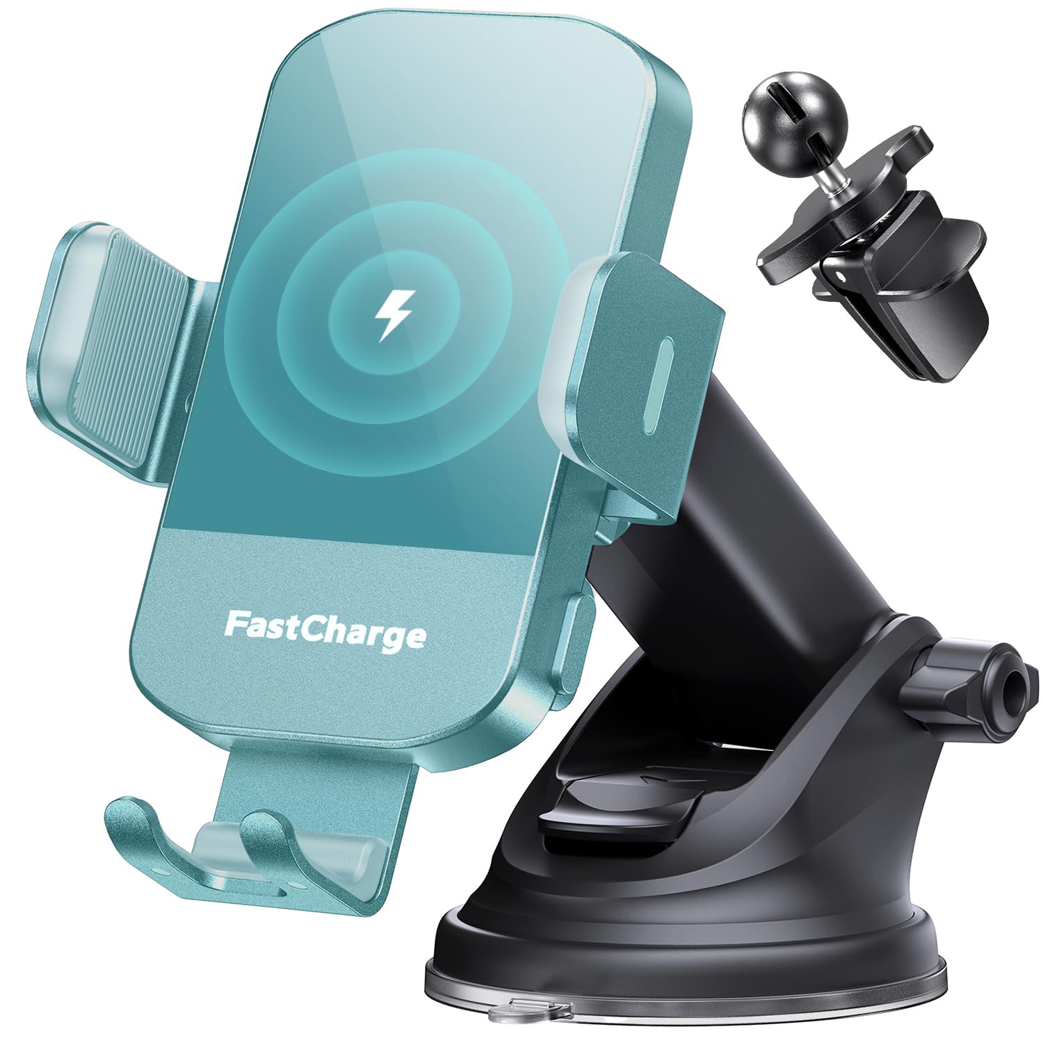 Chgeek Wireless Car Charger, 15W Fast Charging Auto Clamping Car Charger Phone Mount Phone Holder Fit For Iphone 16 15 14 13 12 