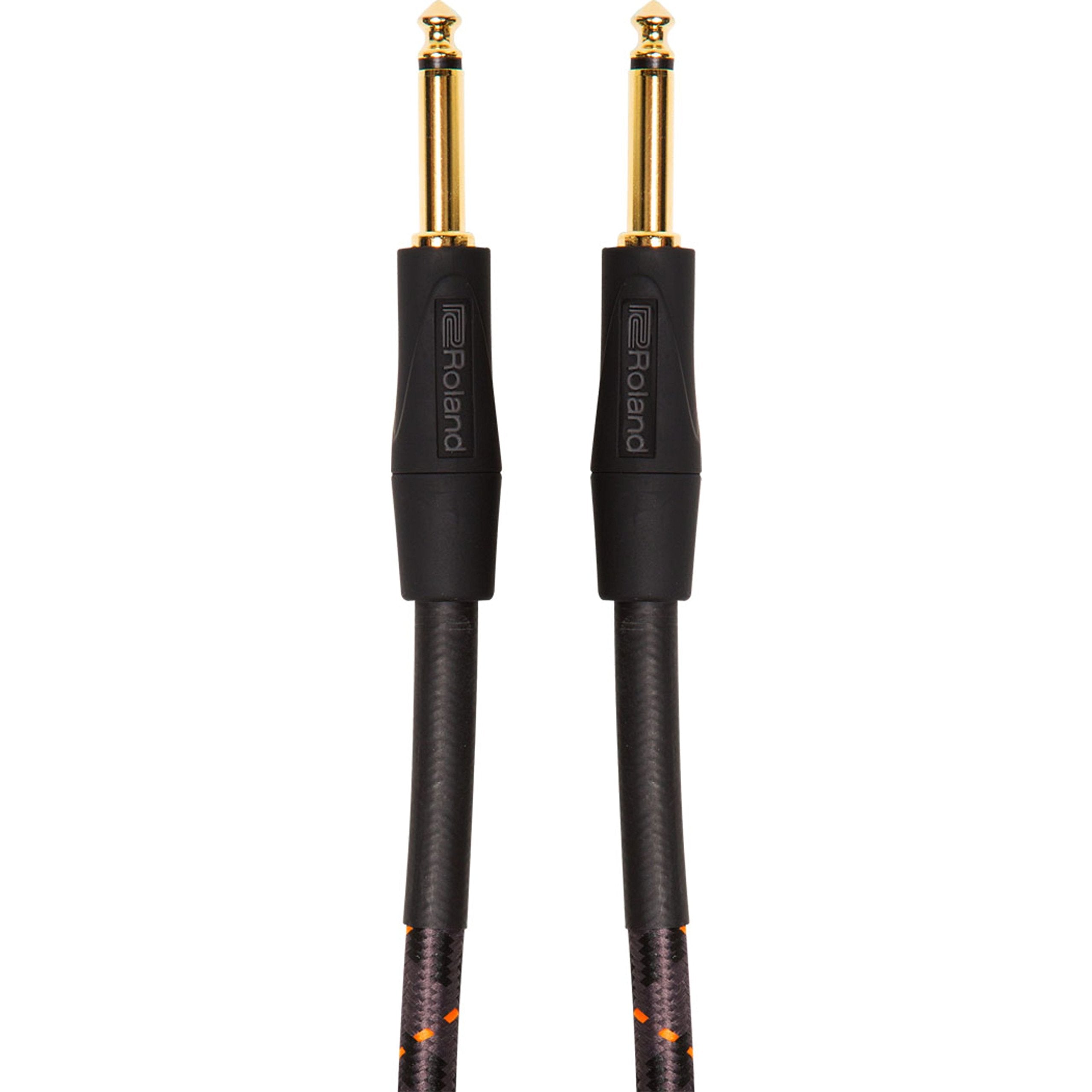 Roland Gold Series Instrument Cable, Straight/Straight 1/4-Inch Jack, 10-Feet
