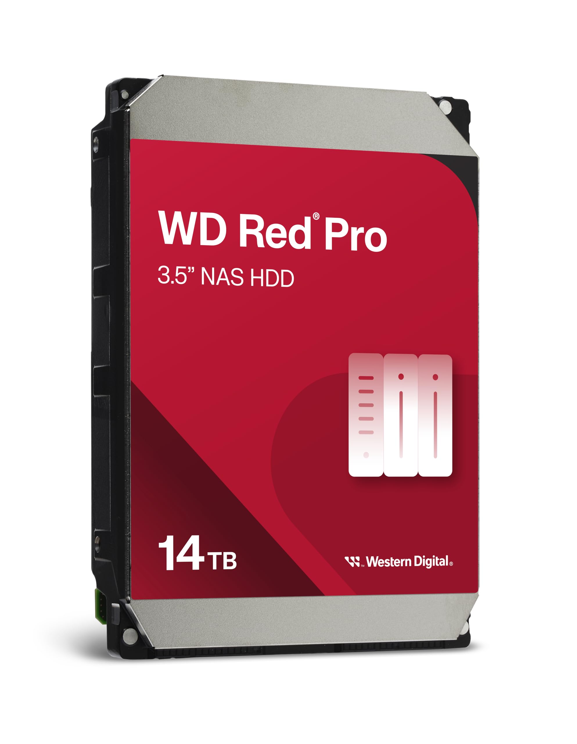 Western Digital 14Tb Wd Red Pro Nas Internal Hard Drive Hdd - 7200 Rpm, Sata 6 Gb/S, Cmr, 512 Mb Cache, 3.5 -Wd142Kfgx