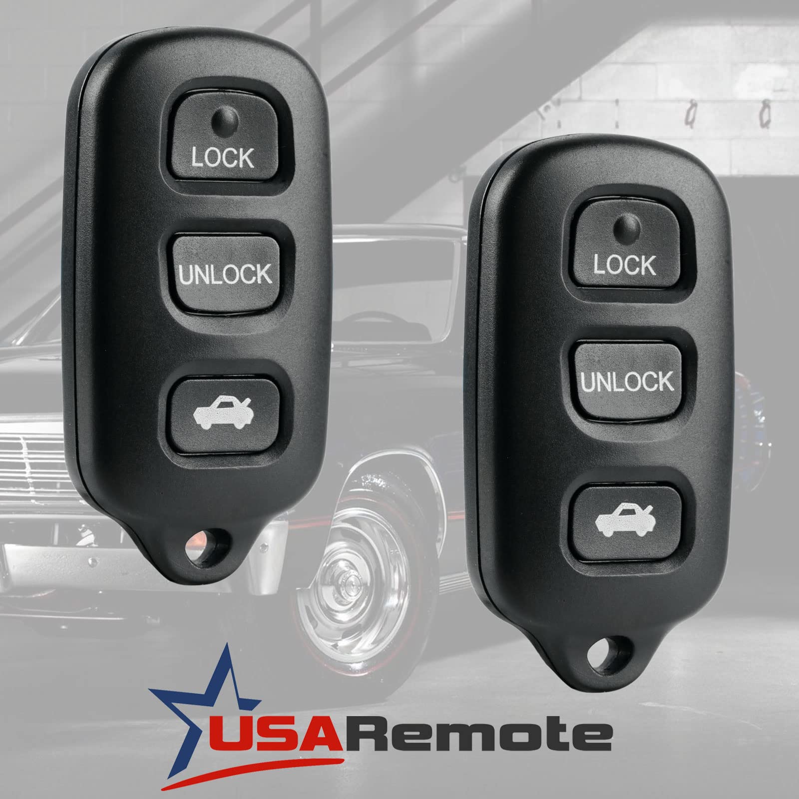 Key Fob Keyless Entry Remote Fits 1998 1999 2000 2001 2002 2003 2004 Toyota Avalon (Hyq12Bbx W/Panic), Set Of 2