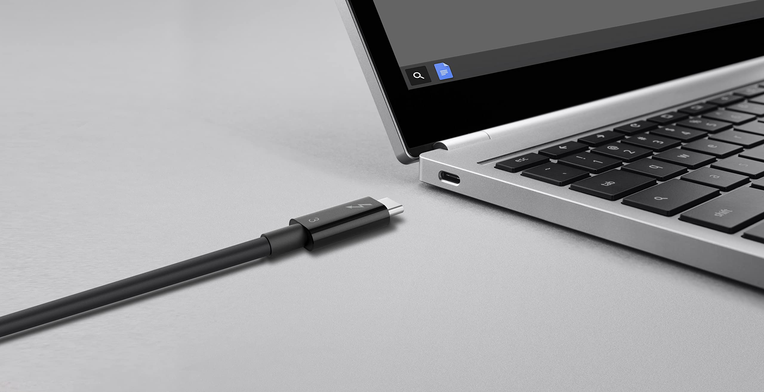 Belkin Thunderbolt 3 Cable (Usb C To Usb C), 100 Watts (1.6 Feet/ 0.5 Meters)   F2Cd084Bt0.5Mbk, Black