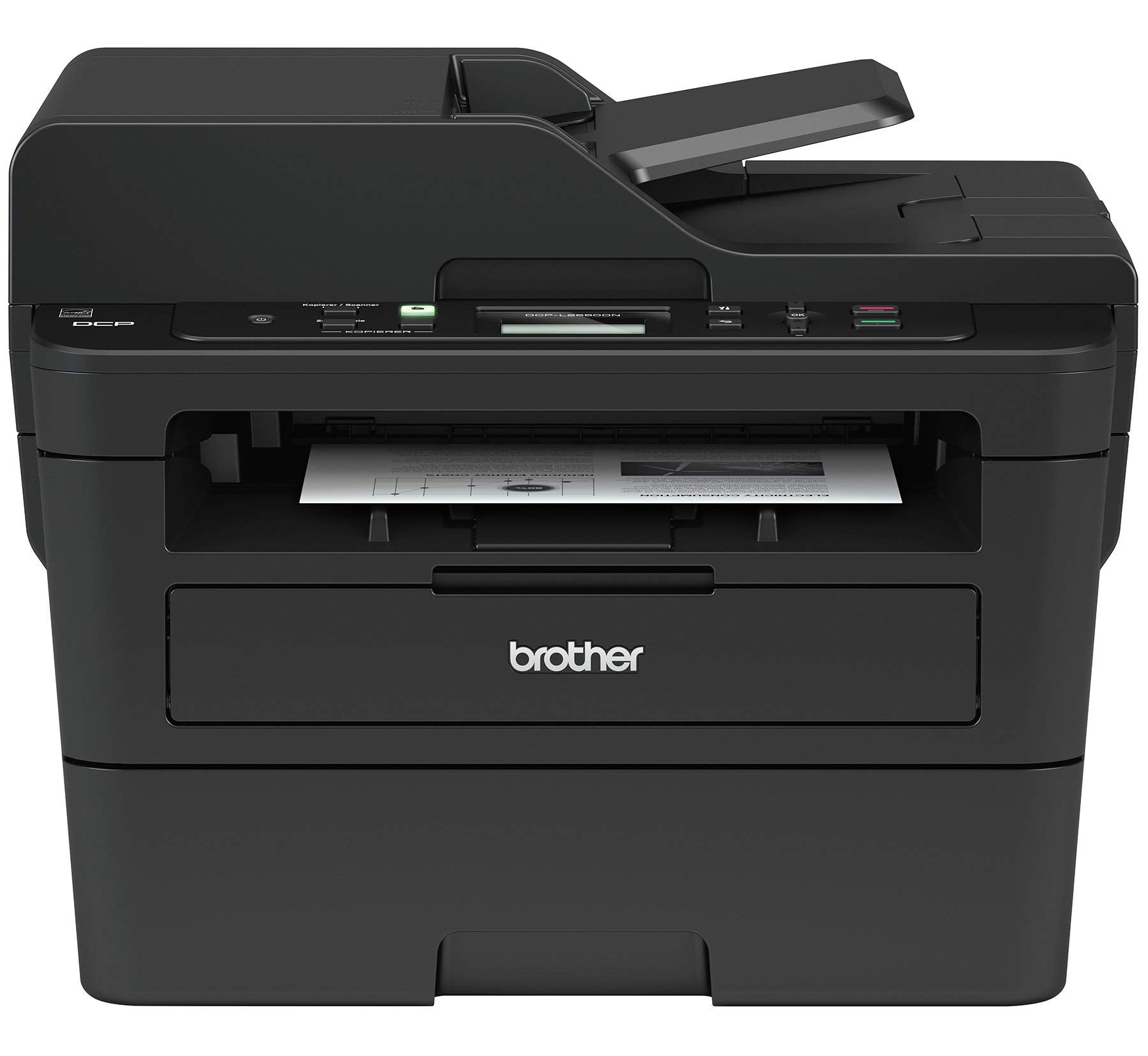 Brother DCP-L2550DW Monochrome Multifunction Laser Printer with Wireless Networking and Duplex Printing (BRTDCPL2550DW)