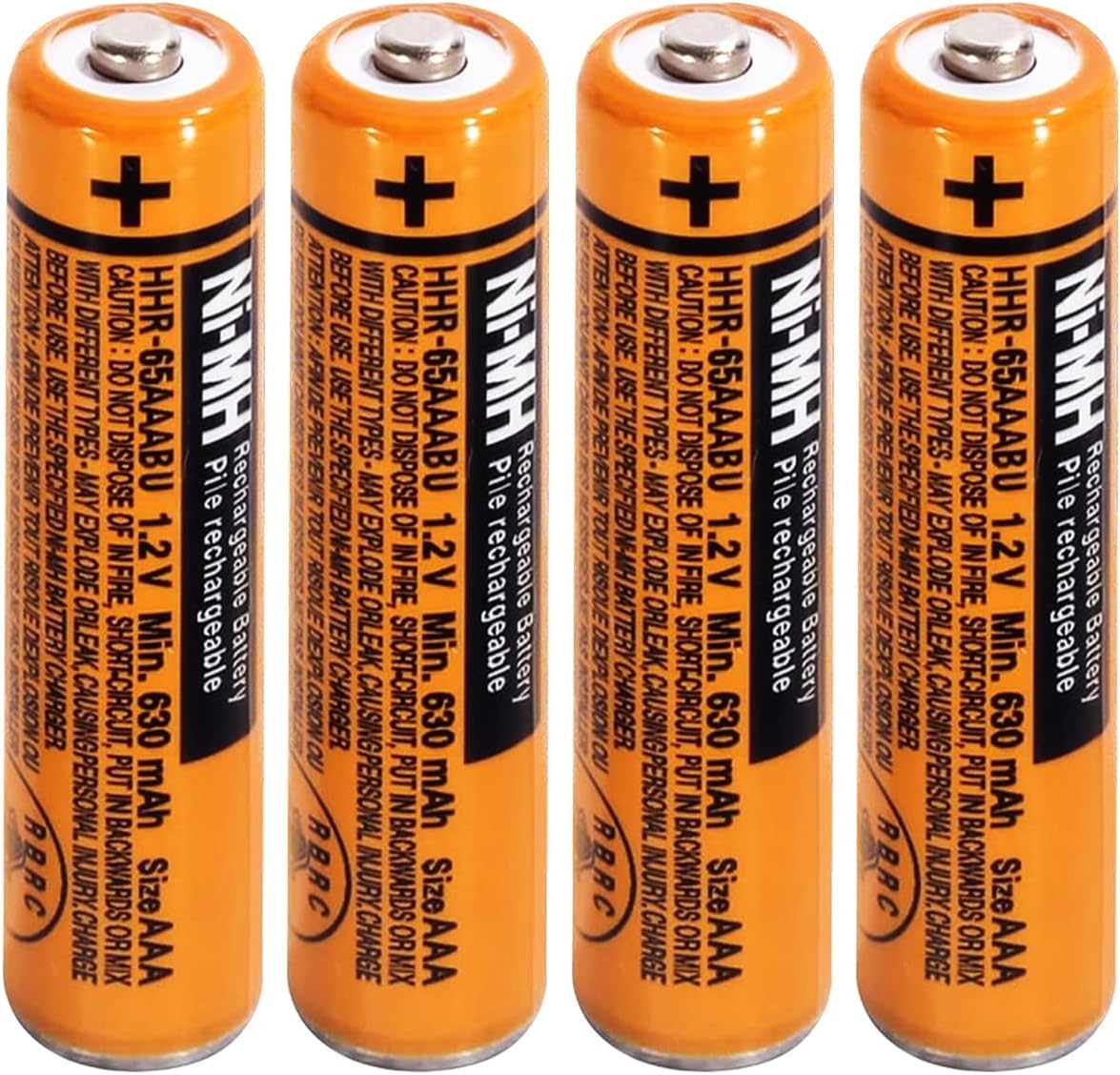 Pingju Ni Mh Aaa Rechargeable Battery 1.2V 700Mah 4 Pack Hhr 4Dpa Aaa Batteries For Panasonic Cordless Phones, Remote Controls,
