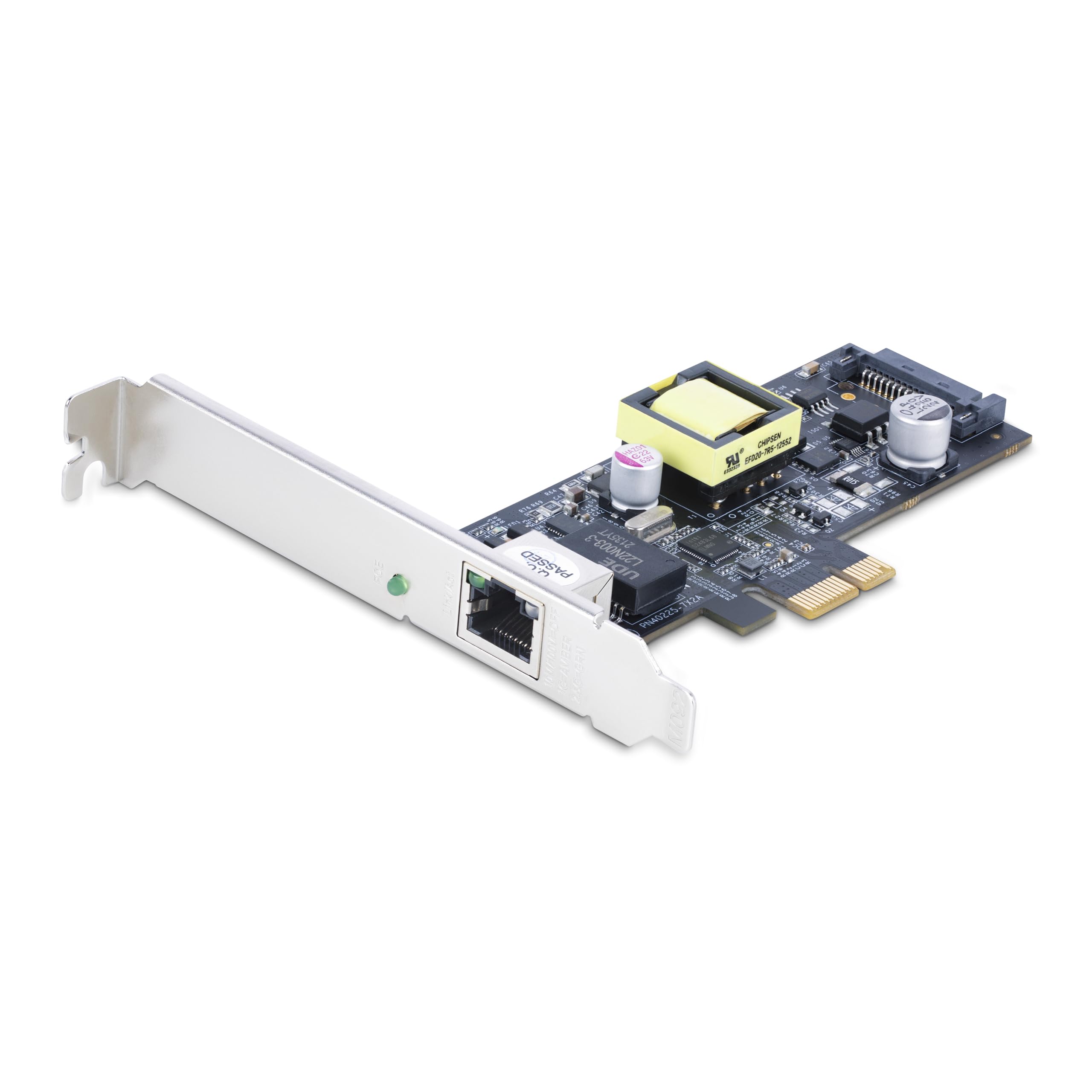 1-Port 2.5Gbps Nbase-T Poe Network Card, Intel I225-V, 802.3Af/At Poe+ Multi-Gig