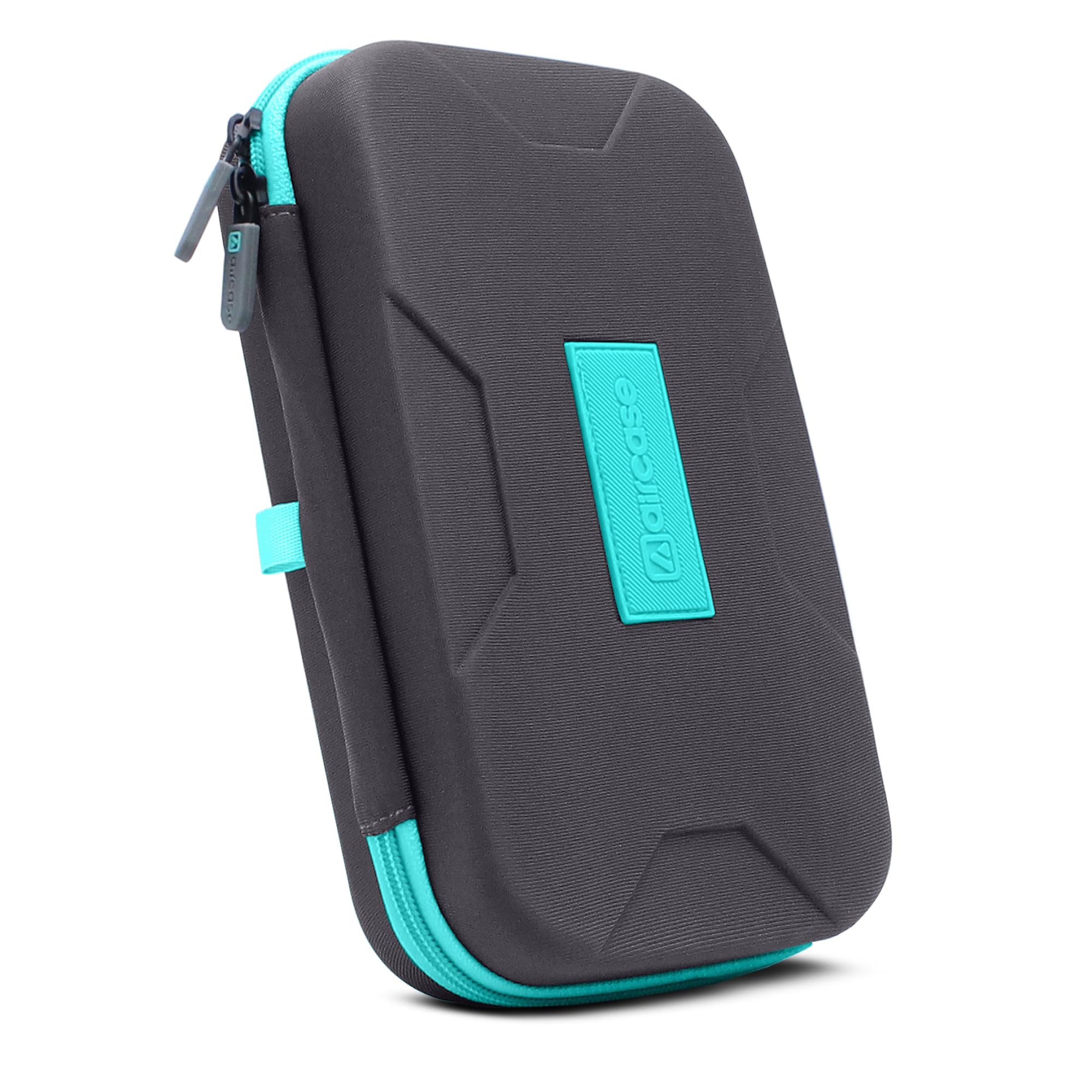 Aircase Gadget Organizer Hard Case, Travel Electronics Organiser With 8 Elastic Loops, 2 Mesh Pockets, 2 Zipper Pockets, Eva She
