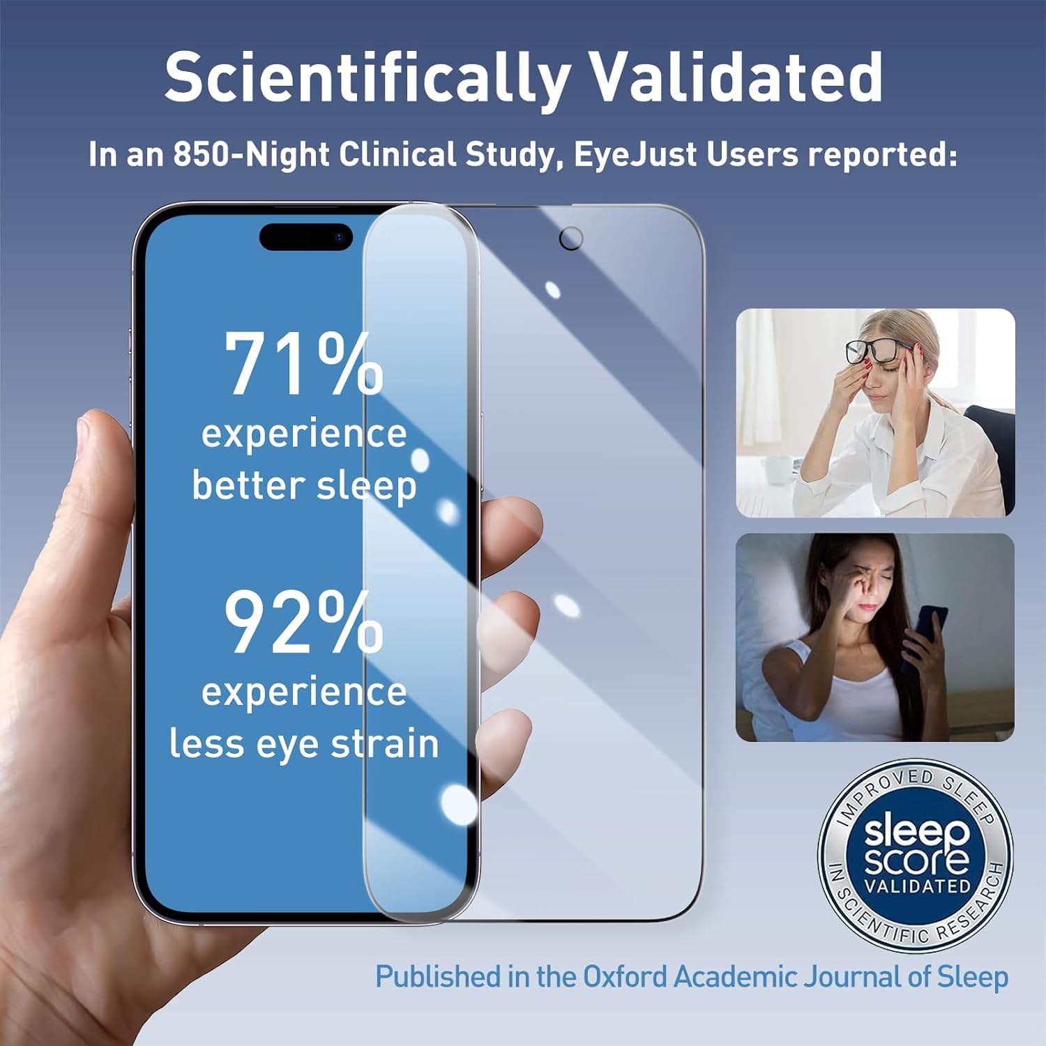 Mocoll Anti Blue Light Screen Protector Compatible For Iphone 14 Plus 6.7 Inch Tempered Glass Ultra Hd Full Screen Film 9H Hardn