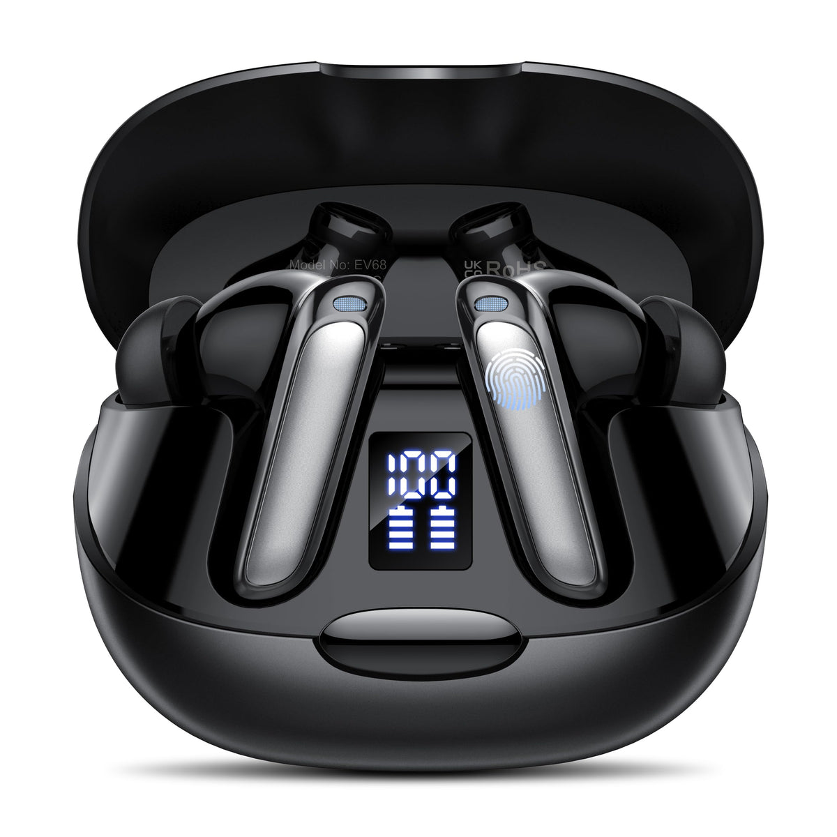 Puqo Ai Language Translation Earbuds, 3-In-1 Translator Earbuds Real Time With 4 Translation Modes With App, 164 Language Blueto