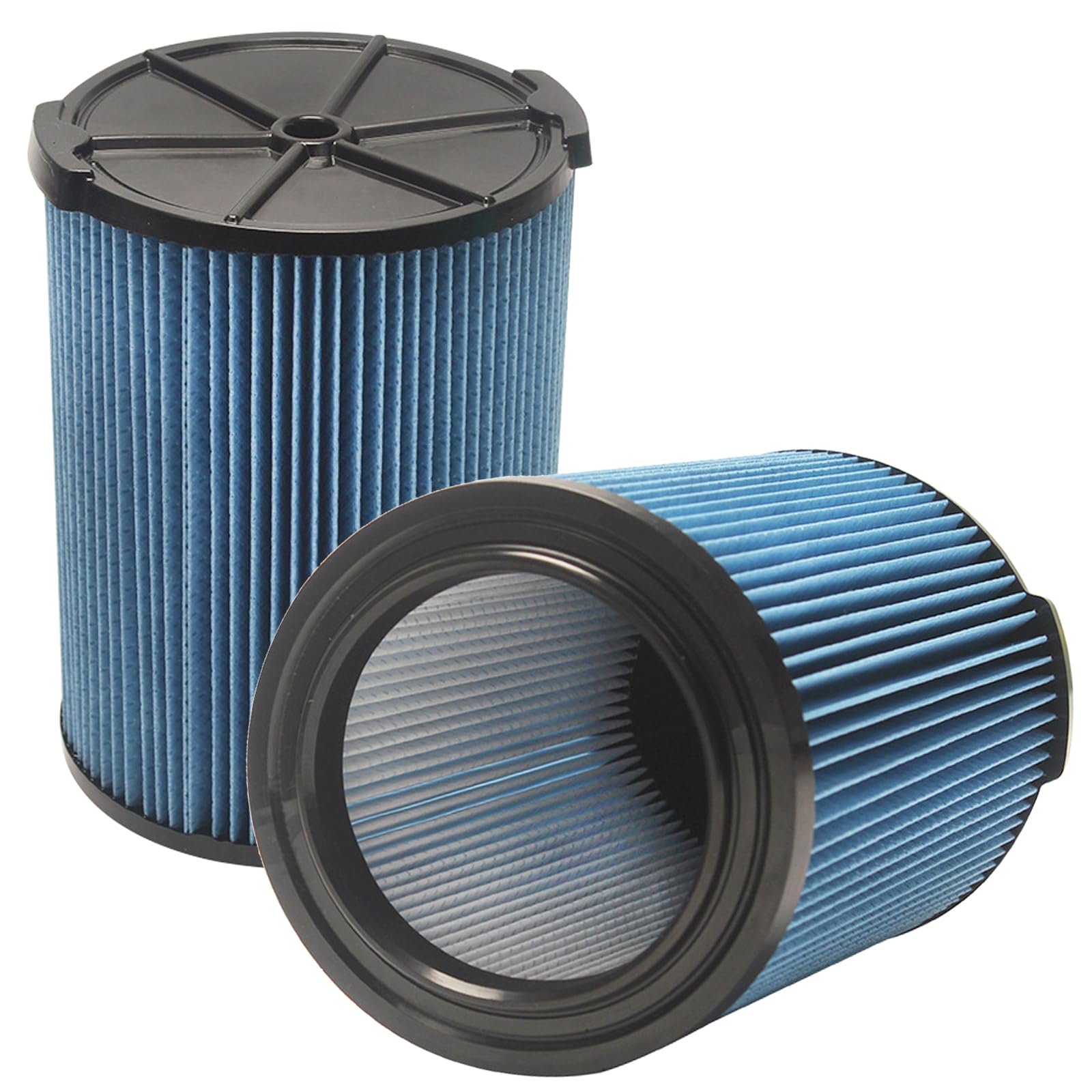 2 Pack Vf5000 Filter Replacement For Ridgid Shop Vac 5 20 Gallon Wet Dry Vacuums,3 Layer Pleated Wet/Dry Vacuum Filter Compatibl