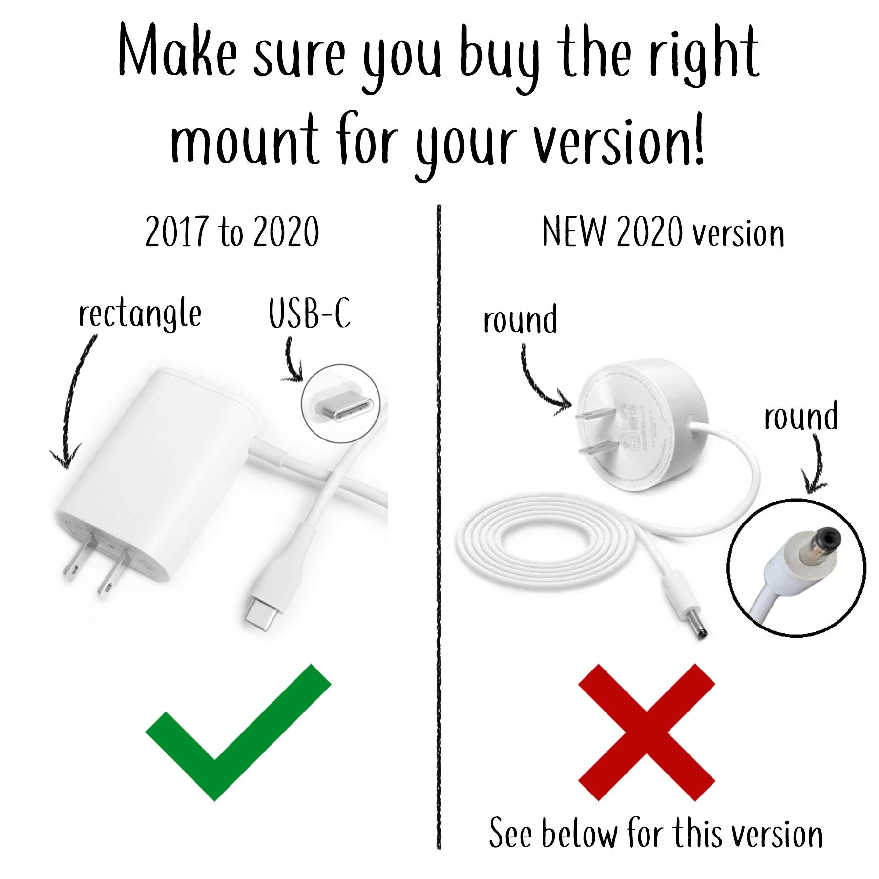 Dot Genie Google Wifi [Old Rectangular Plug � Not Current Round Plug] Outlet Holder Mount Stand: No Messy Screws! (1 Pack)