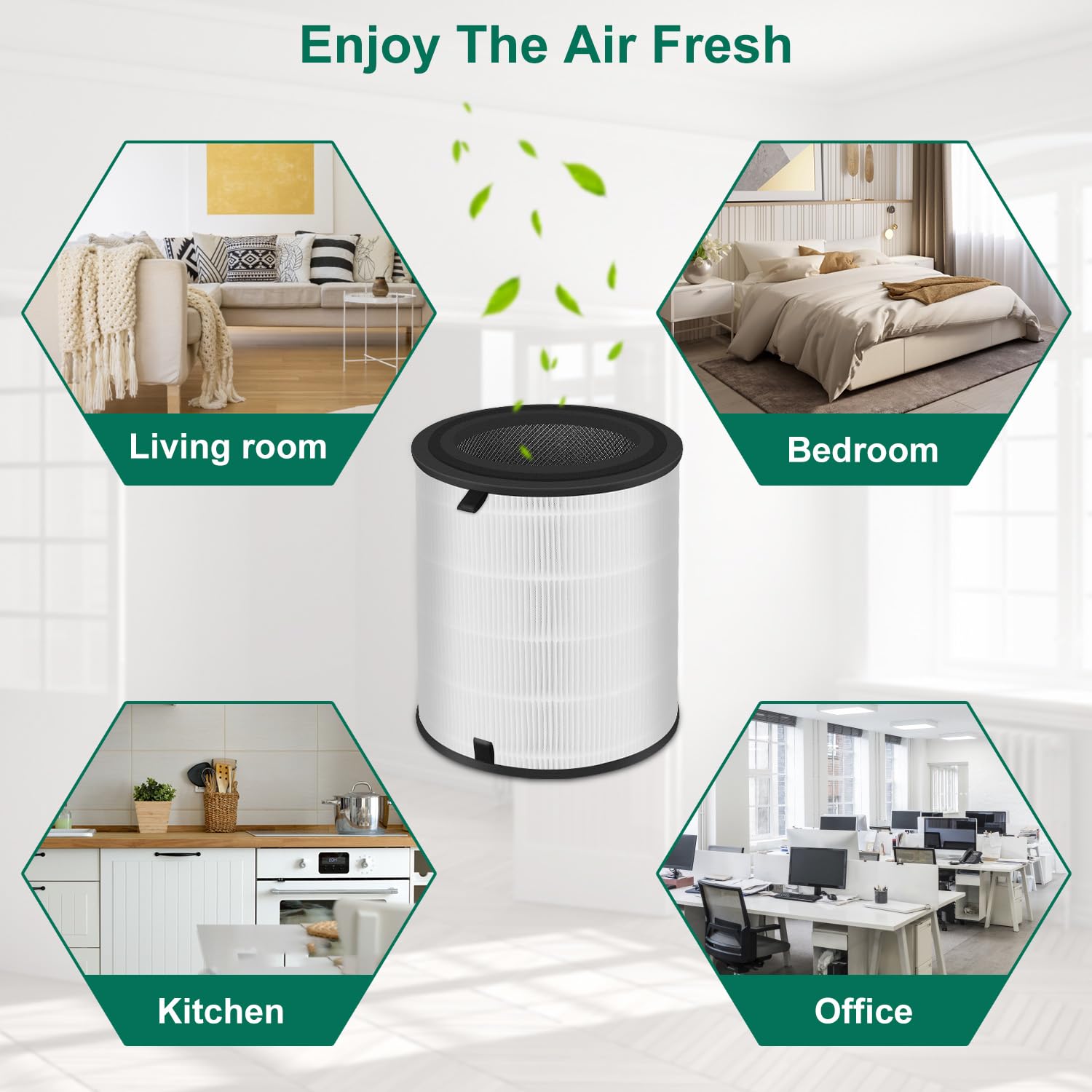 Nxbhg Lv H133 Replacement Filter Only Compatible With Levoit Lv H133 Air Purifier, H13 Grade True Hepa Filter And Activated Carb