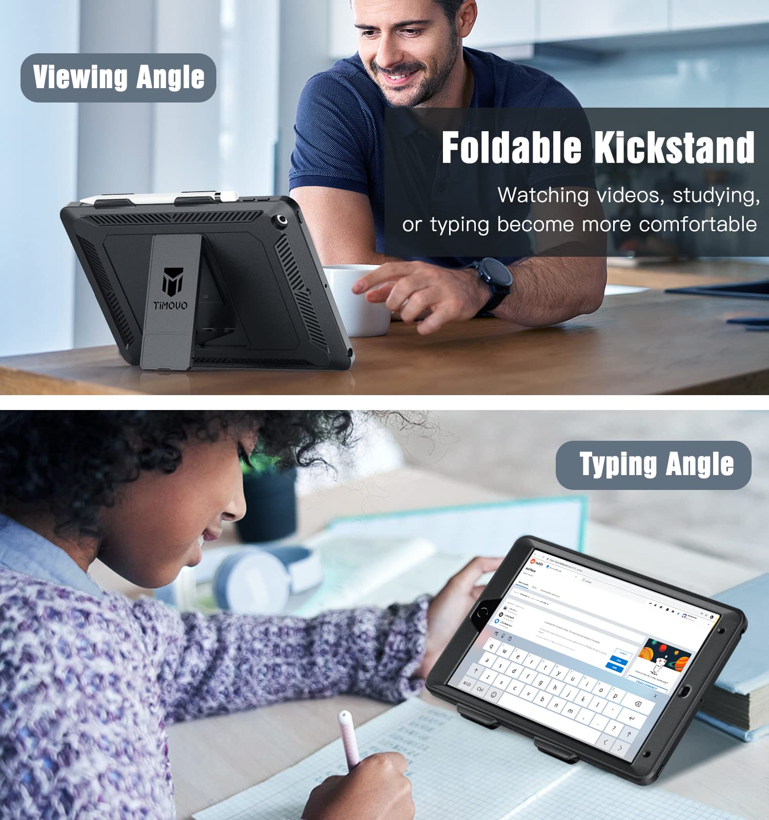 Timovo For Ipad 10.2 Case Ipad 9Th Generation 2021/Ipad 8Th Generation 2020/Ipad 7Th Generation 2019 Case,Heavy Duty Shockproof