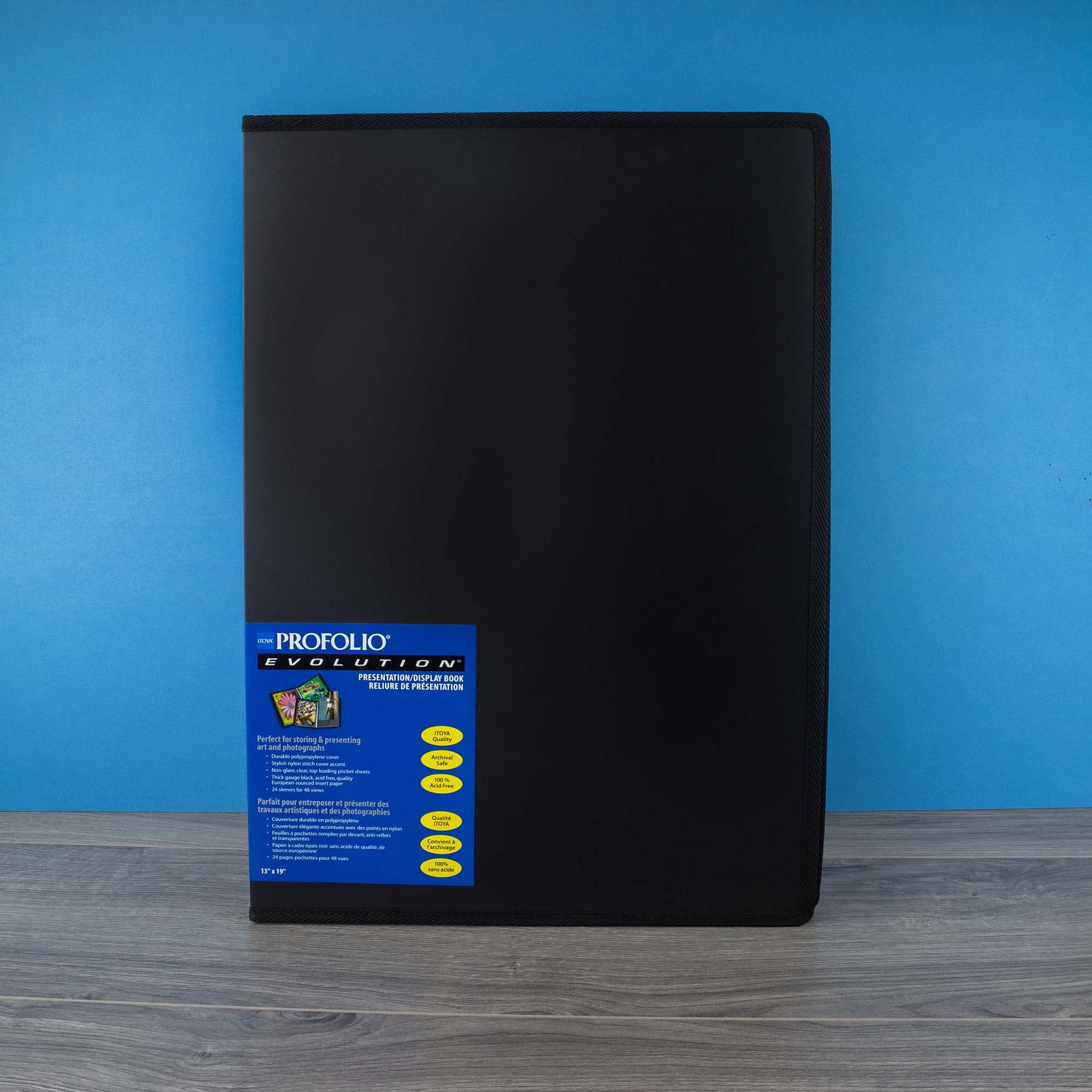 Itoya Profolio Evolution 13X19 Black Photo Album Book With 48 Pages   Photo Album Art Portfolio Folder For Artwork   Picture Book Portfolio Binder   Presentation Binder Photo Book