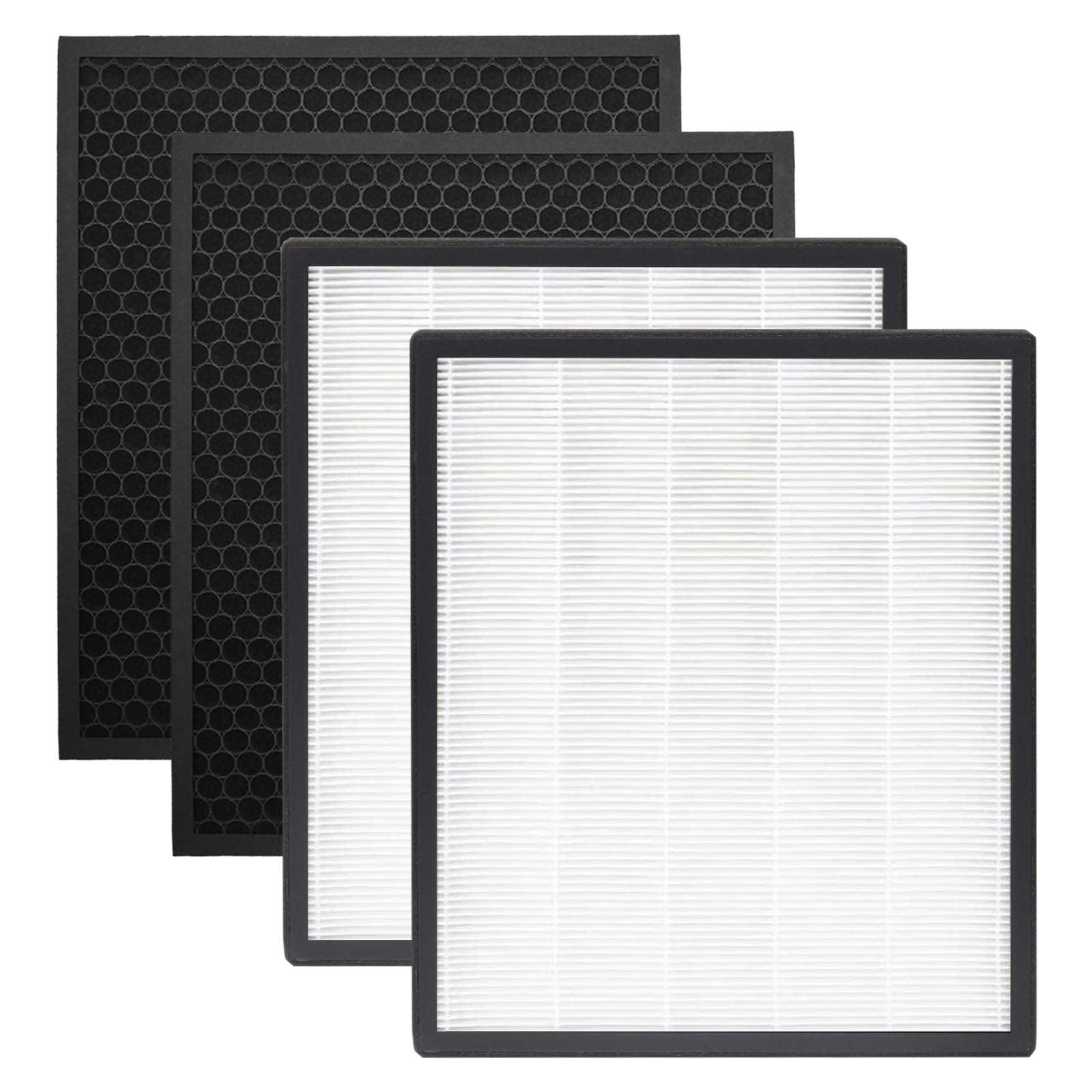 Rongju 131 Replacement Filter Compatible With Levoit Lv Pur131, Lv Pur131S, Lv Pur131 Rf, 2 Filters + 2 Activated Carbon Filters