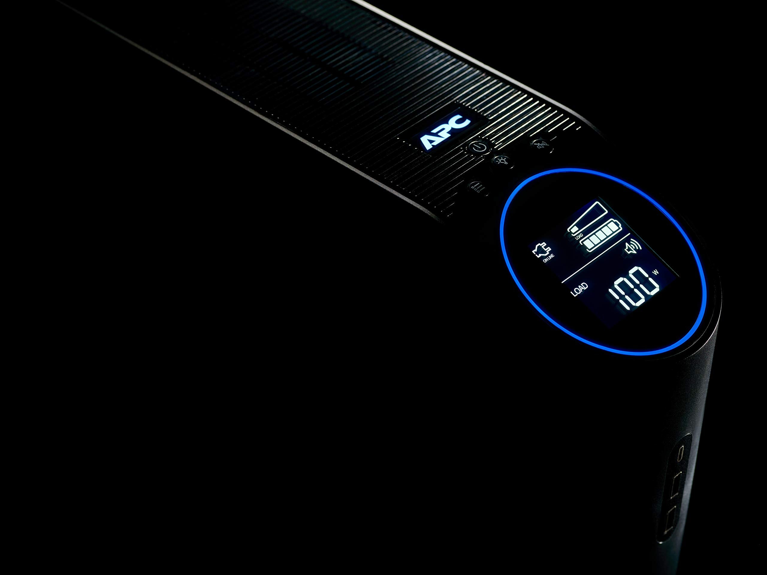 Apc Back Ups Pro Gaming Ups, 1500Va Sinewave Battery Backup With Usb Charging Ports & Avr, Bgm1500B Us