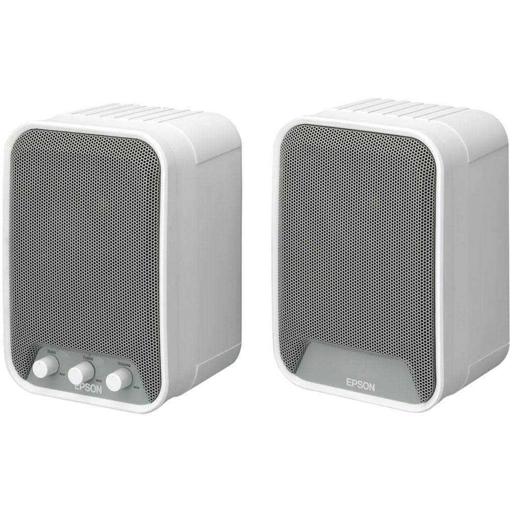 2Kt6660   Epson Elpsp02 2.0 Speaker System   30 W Rms   White