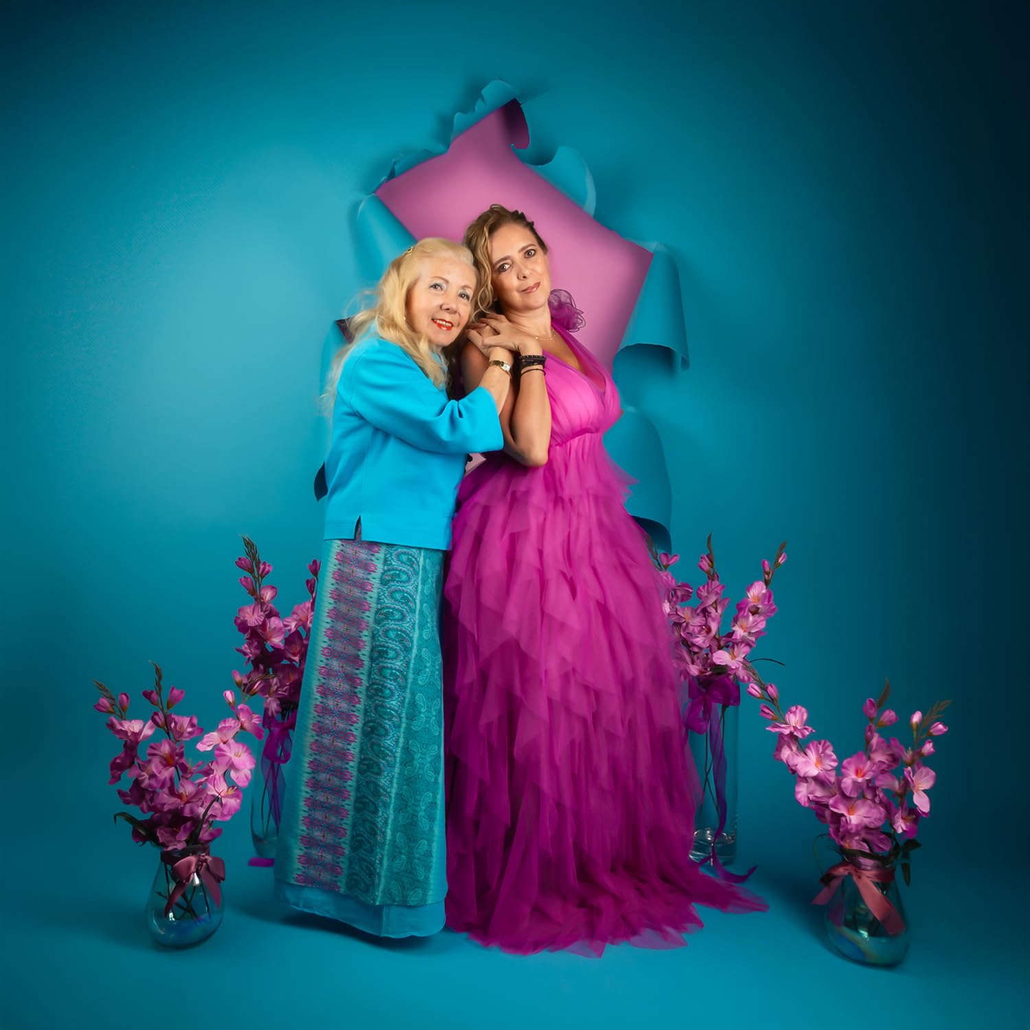 Kate Seamless Paper Backdrop For Photography Solid Blue Backdrop Paper (53''X16.4' Lite Blue)