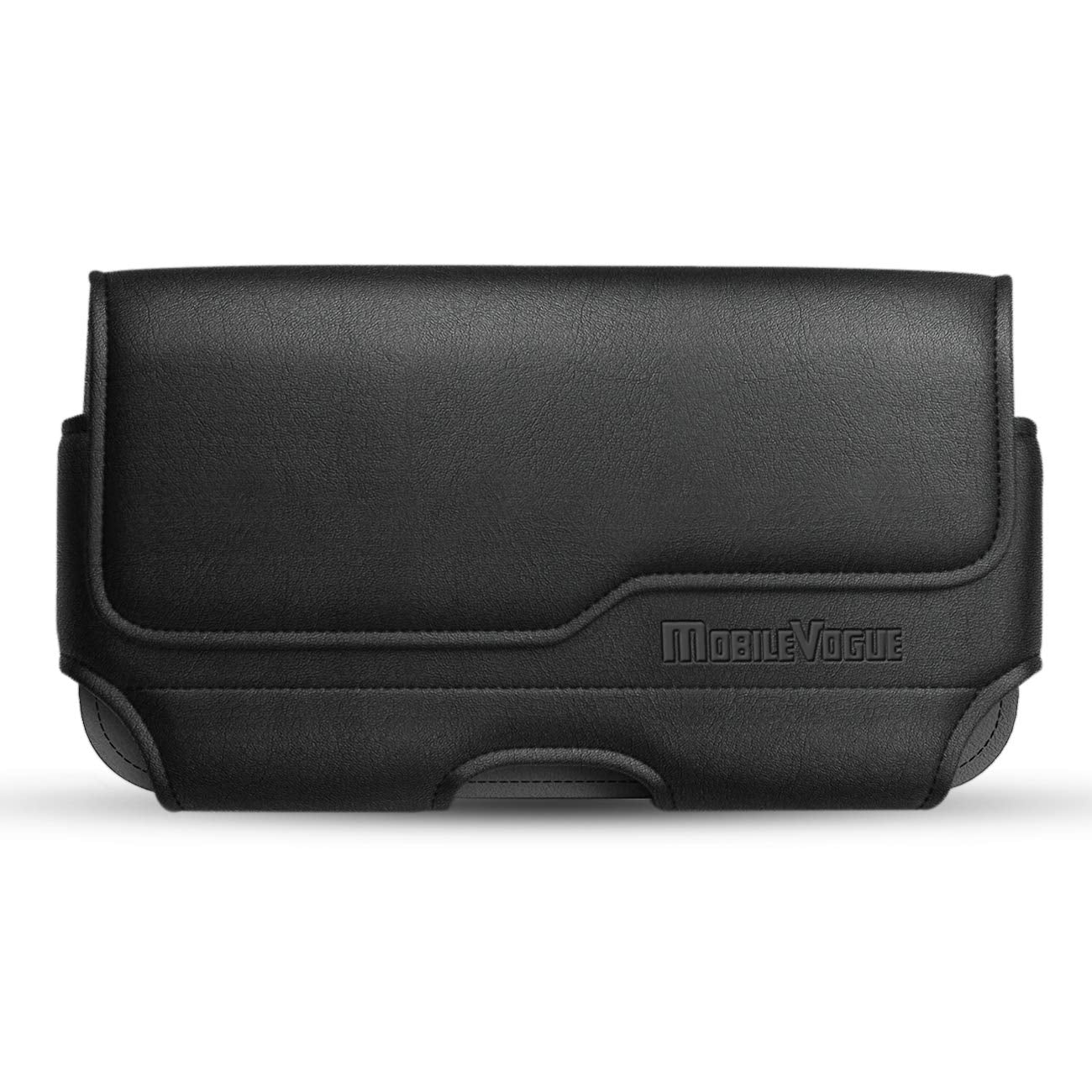 Mobile Vogue By Reiko Premium Eco Friendly Leather Phone Pouch Belt Clip Holster Compatible With Iphone/Galaxy/Stylo/Android Pho