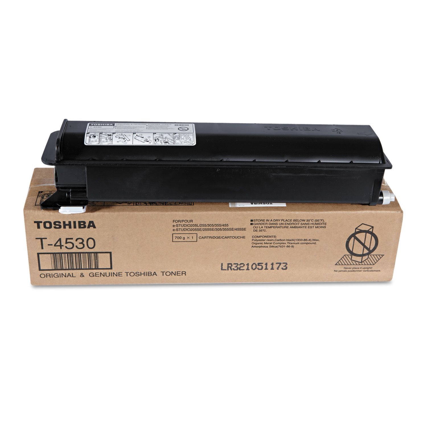 Toshiba T4530 Toner, 30,000 Page Yield, Black