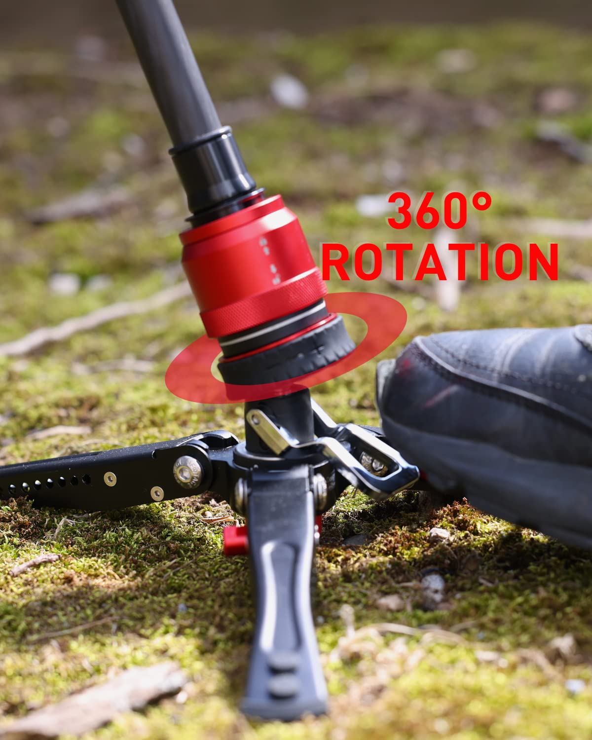 Ifootage Cobra 3 Base P Tripod,Low Profile Minipod,Pedal Locking Design,Auto Locking Sleeve,360Smooth Rotation,1/4''&3/8'' Screw