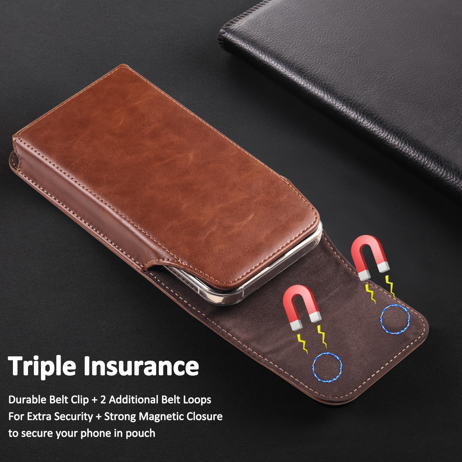 Ingido Holster For Iphone 16, 16 Pro, Iphone 15, 15 Pro, 14, 14 Pro, 13, 13 Pro, 12, 12 Pro, 11, Galaxy S24, S23, S22, Premium L