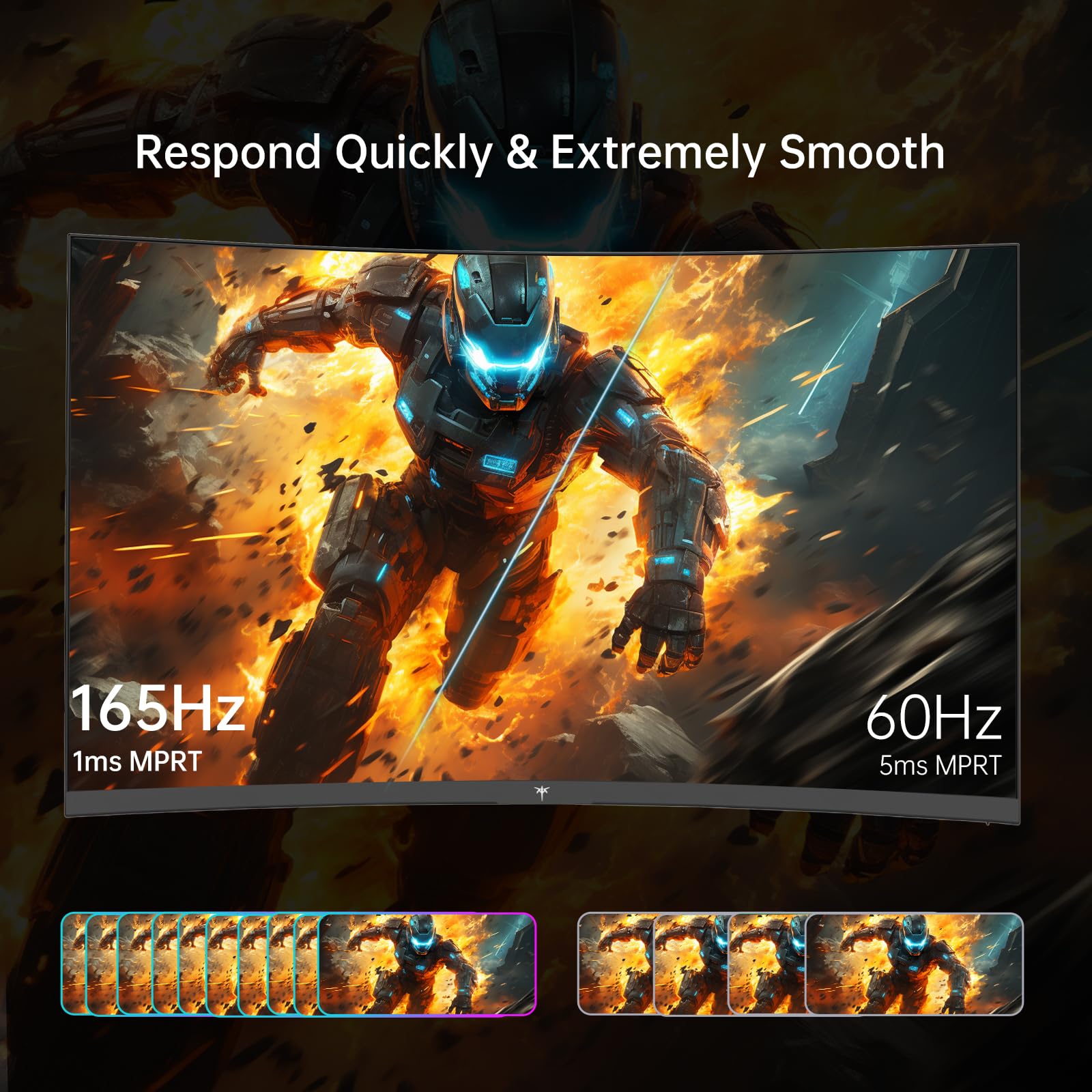 Ktc 32 Inch Fhd 1080P Curved Gaming Monitor   Va 1500R Curved Monitor, 165Hz 1Ms Mprt, Freesync & G Sync, 122% Srgb, Dp/Hdmi, Ve