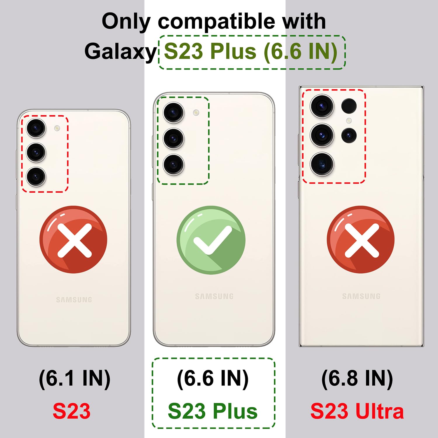 Cisland Galaxy S23 Plus Case Cute With Strap Stand Finger Kickstand, Cute Case For Women Girly Designer For Girls Aesthetic Cool