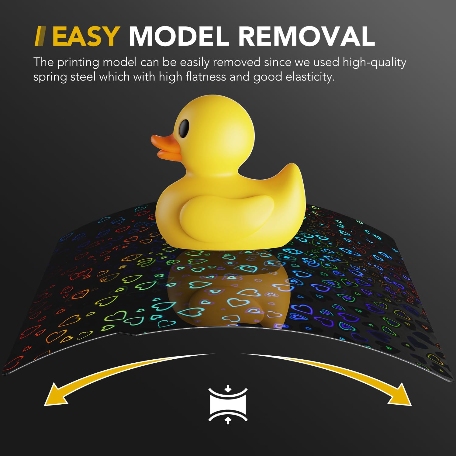 Vokelater 3D Printer Build Plate Per Sheet For Bambu Lab X1/X1C/X1E/P1P/P1S/A1, Heart + Waterdrop Dual Texture 257X257Mm, Flexib