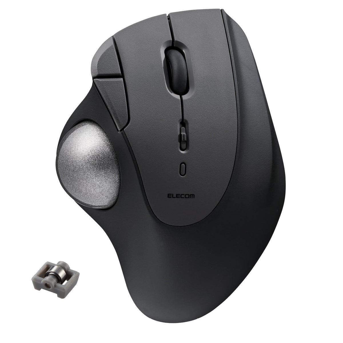 Elecom Ergonomic Comfort Design Trackball Ist Bluetooth 5.3, Super Smooth Tracking With Roller Ball Bearing, 36Mm Ball, Thumb Control, Compatible For Windows, Pc, Mac, Ipados, And Android (M It11Brbk)