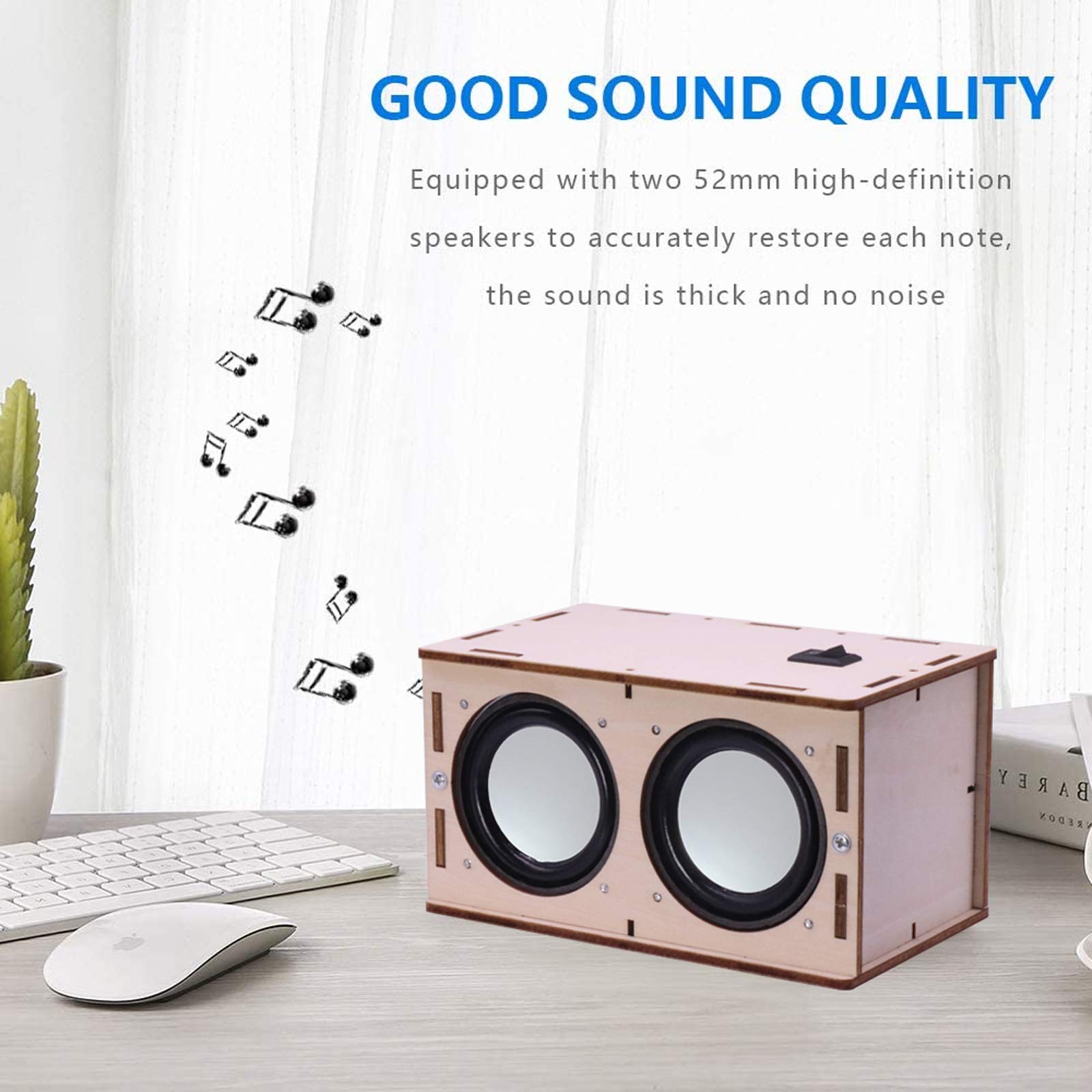 Cyoest Diy Bluetooth Speaker Box Kit Electronic Sound Amplifier   Build Your Own Portable Wood Case Bluetooth Speaker Sound   Sc