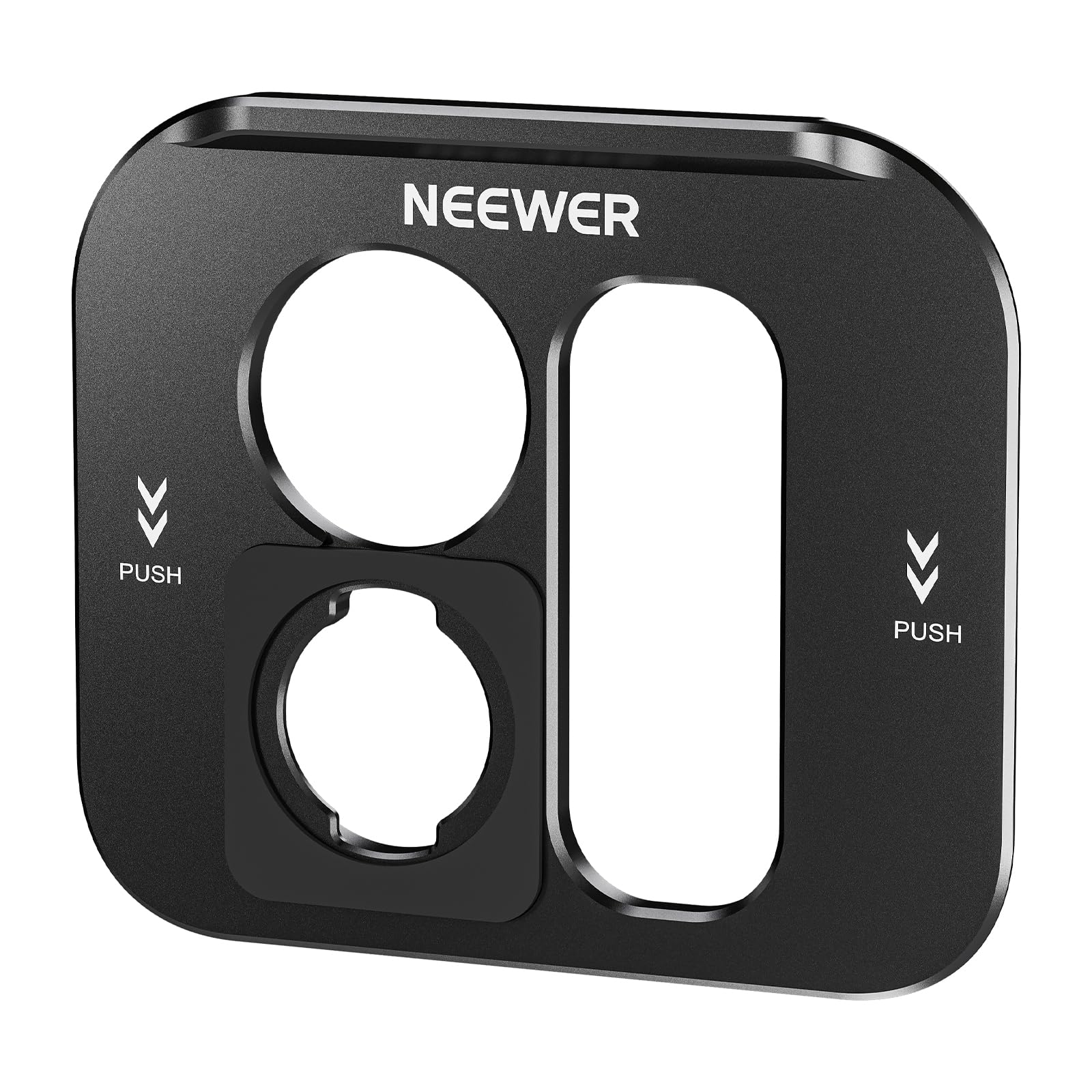 NEEWER T Series Lens Backplate for iPhone 15 Pro and iPhone 15 Pro Max Phone Cage (PA023 & PA024), Quick Release Phone Lens Moun