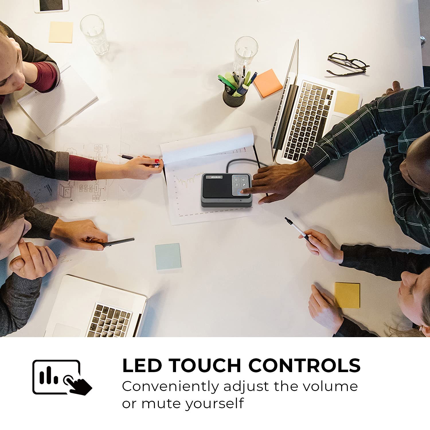 Avermedia As311 Ai Speakerphone - Ai-Powered Noise Suppression, Enhanced Voice Pickup, Usb Plug And Play, Easy Setup, Conference