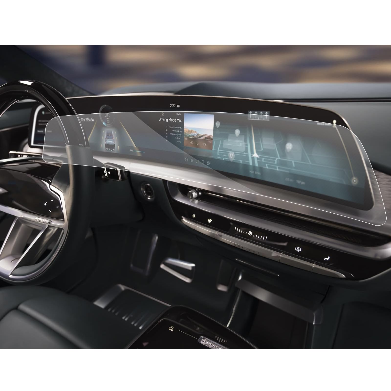 Sxcy For 2024 2025 Cadillac Xt4 2025 Ct5 2023 2024 Cadillac Lyriq Accessories 2025 Ct5 Xt4 Navigation Touch Display Screen Protector 33 Inch[2Pcs Nano]