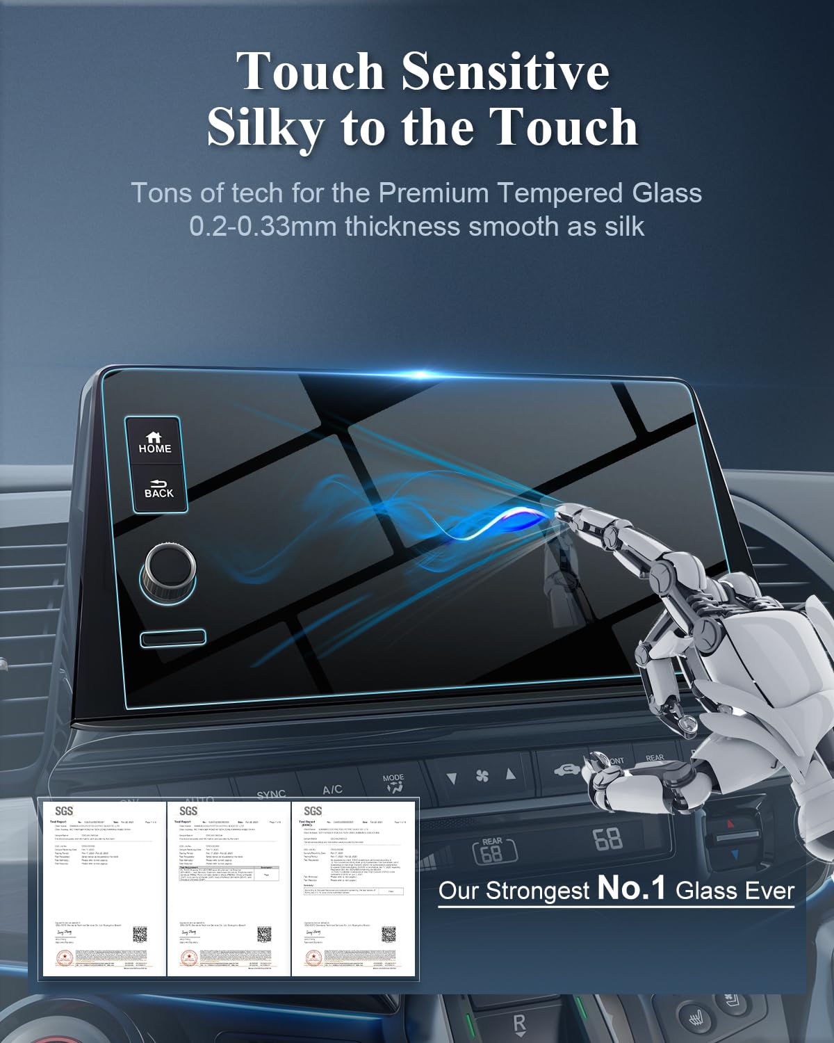 Bibibo 2025 Odyssey Screen Protector For 2025 Honda Odyssey (Ex L/Sport L/Touring/Elite) 9'Display Tempered Glass [Anti Glare& Scratch Ultra Clear] 2025 Honda Odyssey Accessories Radio Screen Odyssey 2025