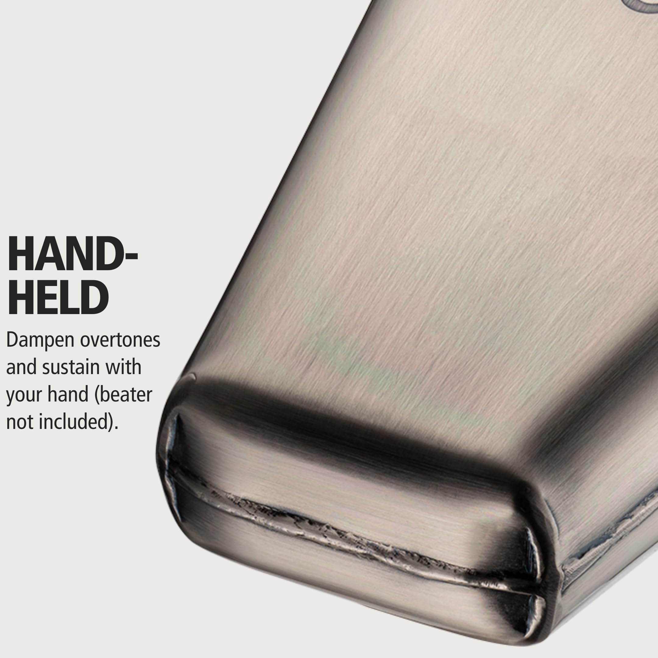 Meinl Percussion Handheld Cowbell, 6 1/2' Brushed Steel � Not Made In China � Low Pitch, 2 Year Warranty (Stb65H)