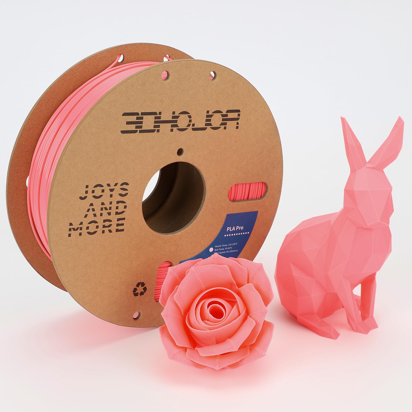 3Dhojor Pla Pro (Plus) Filament 1.75Mm, 3D Printer Filament Pla Plus, Cardboard Spool 3D Printing Filament, Dimensional Accuracy