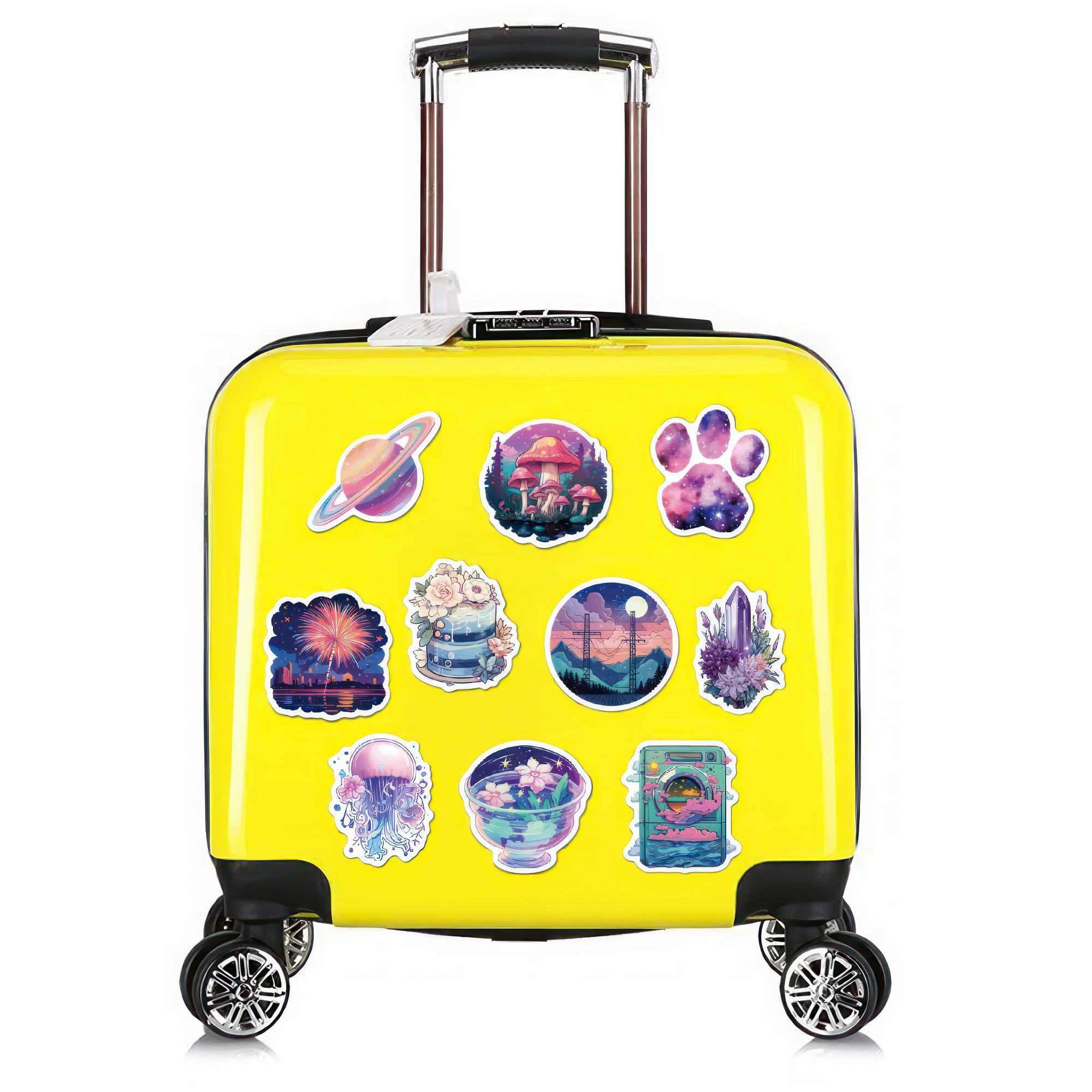 50 Pcs Midnight Magic Fantasy Stickers Kawaii Water Bottle Stickers For Kids Teen Girls Purple Stickers Aesthetic Cute Stickers