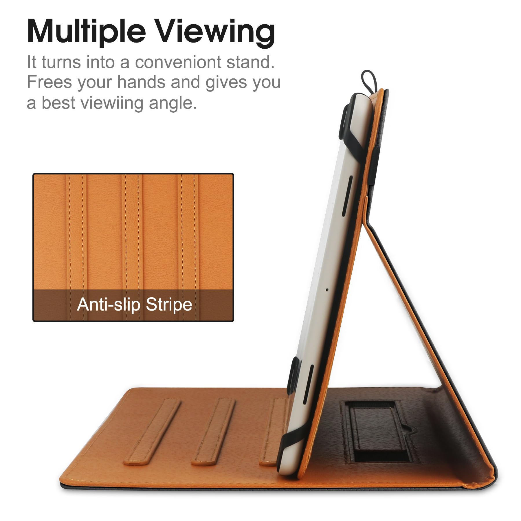 Xiaoll 9'' 10.5'' Inch Universal Tablet Case, Protective Cover Stand Folio Case For 9 10 10.5 Inch Android Touchscreen Tablet, W