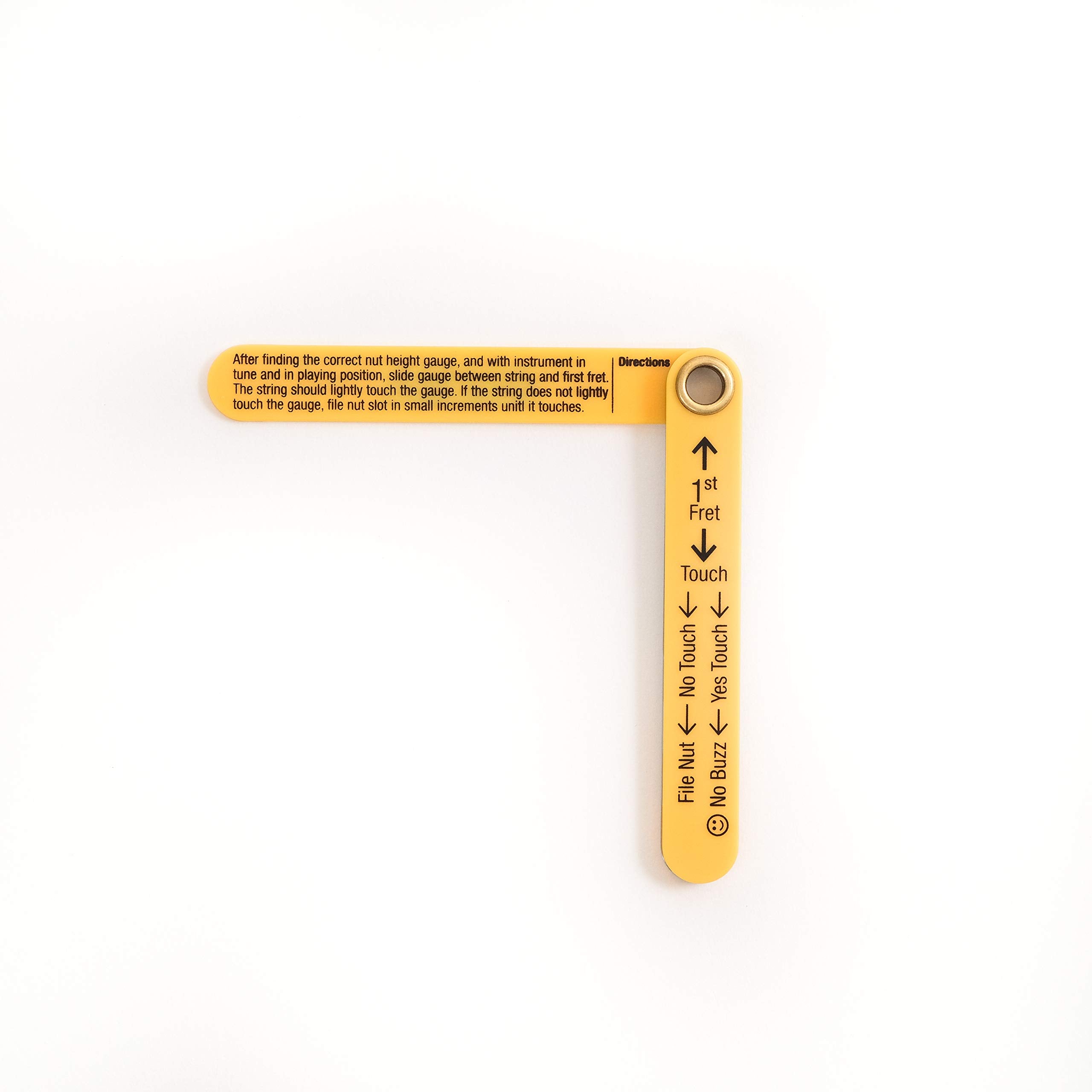 Musicnomad Precision Nut Height Slotting Gauge Tool (Mn601), Silver