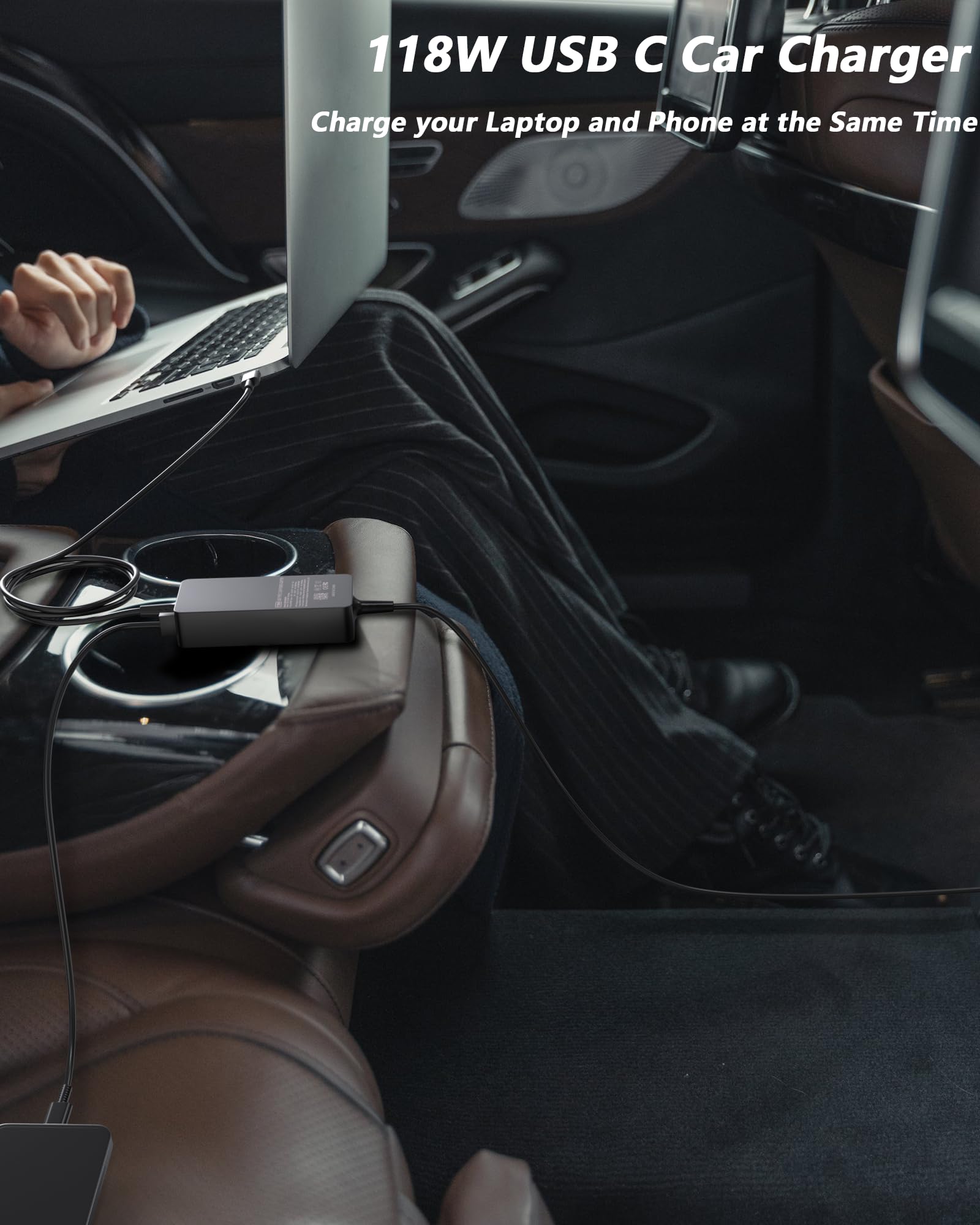 100W 90W 65W Usb C Car Charger For Dell Latitude 5420 5520 5510 7420 7410 7400 Chromebook 3100 Xps 12 13 15 9250 9350 9500 9530